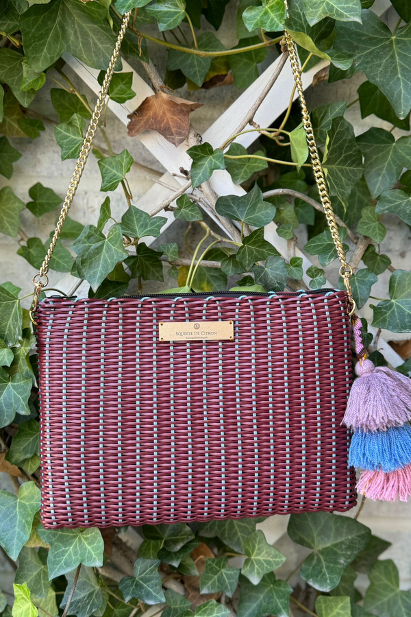 Burgundy / Blue Robin Lemon Drop Citron – Large