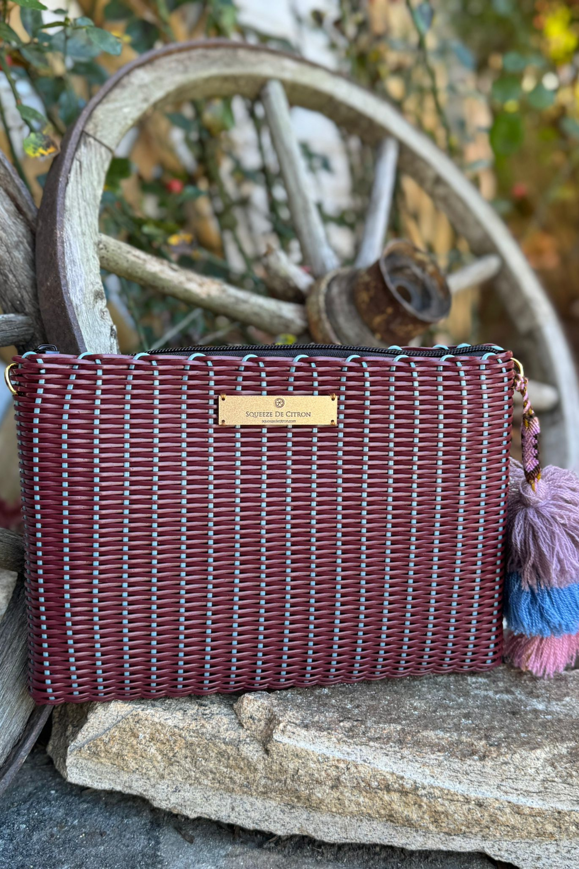 Burgundy / Blue Robin Lemon Drop Citron