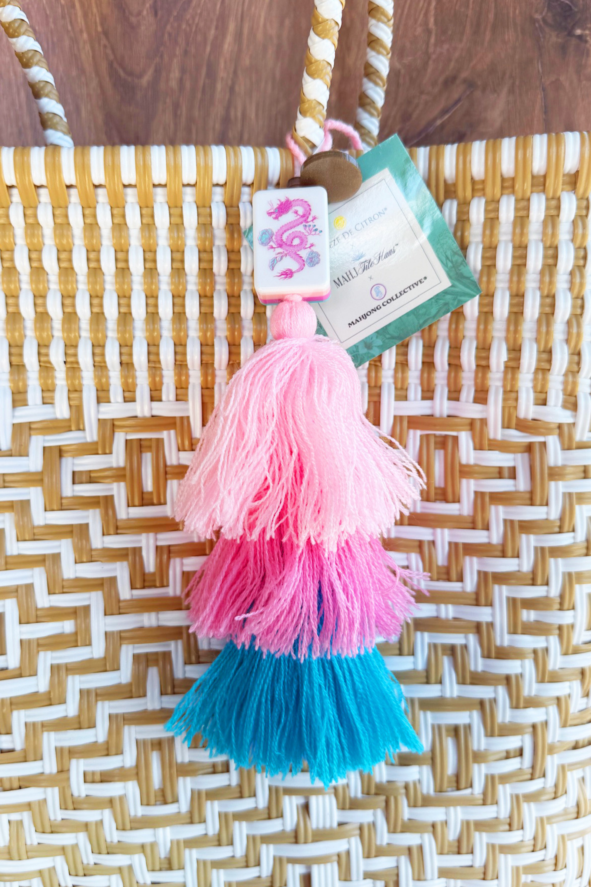 Couture Confection Mahjong Tile Pom Charm