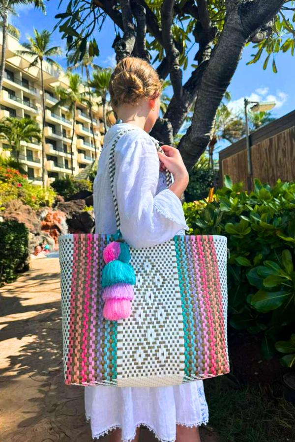 Iris Swirl Citron Tote