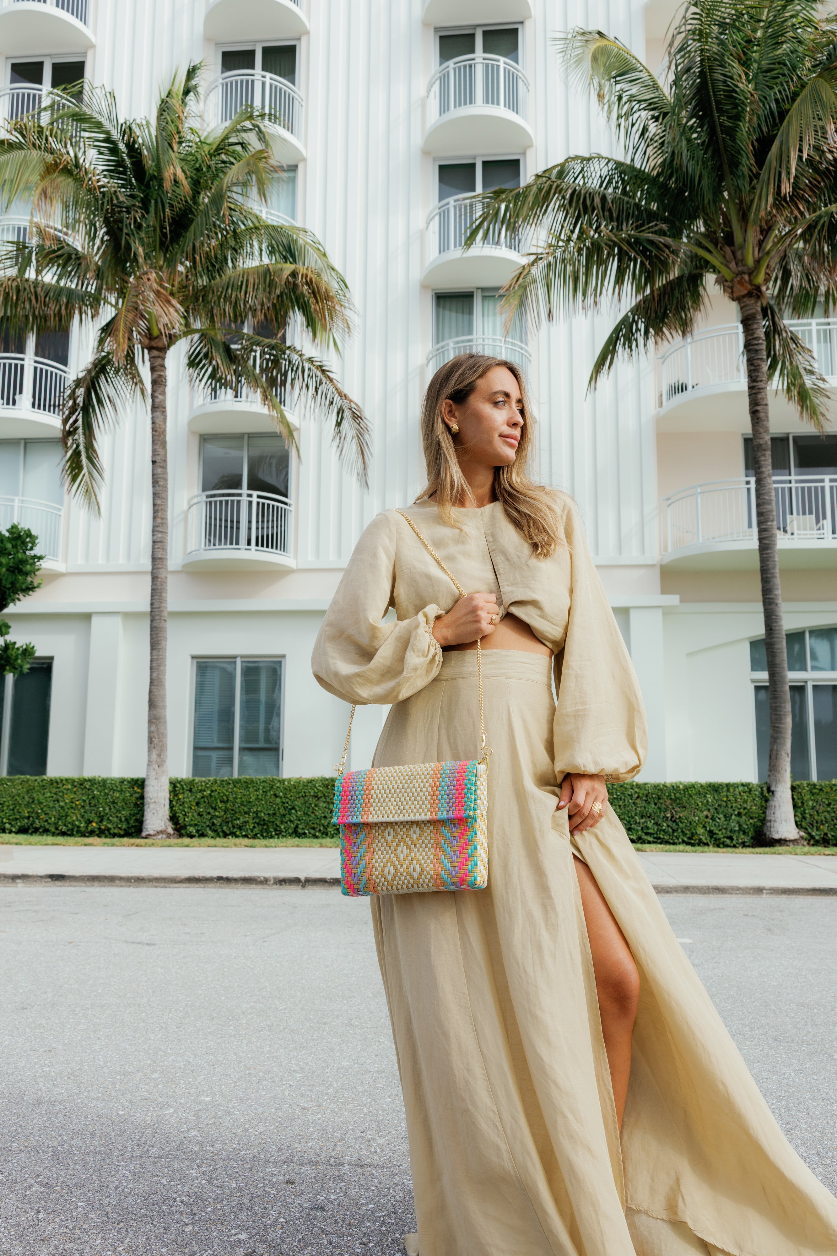 Golden Rainbow Citron Tote