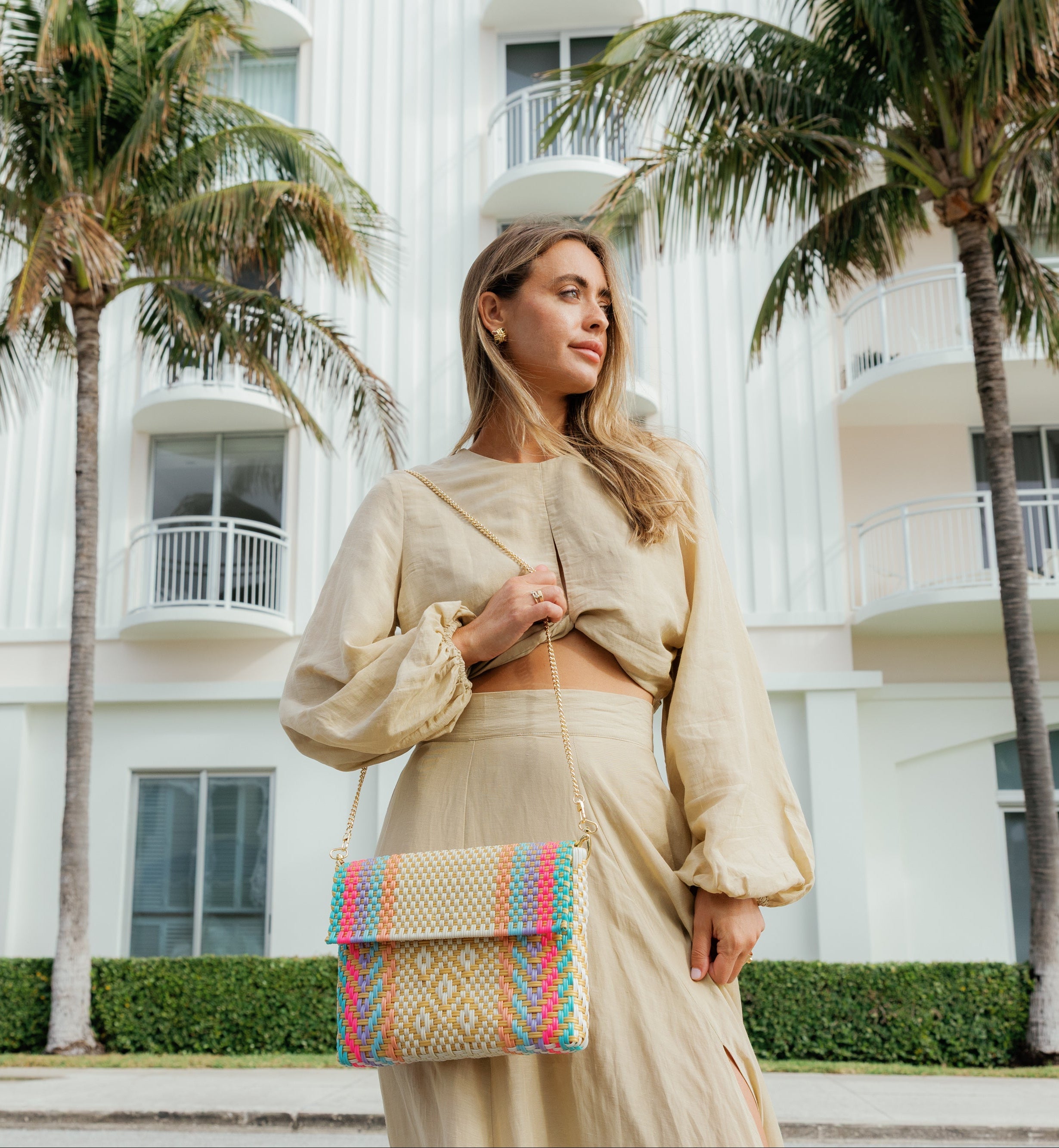 Golden Rainbow Citron Tote