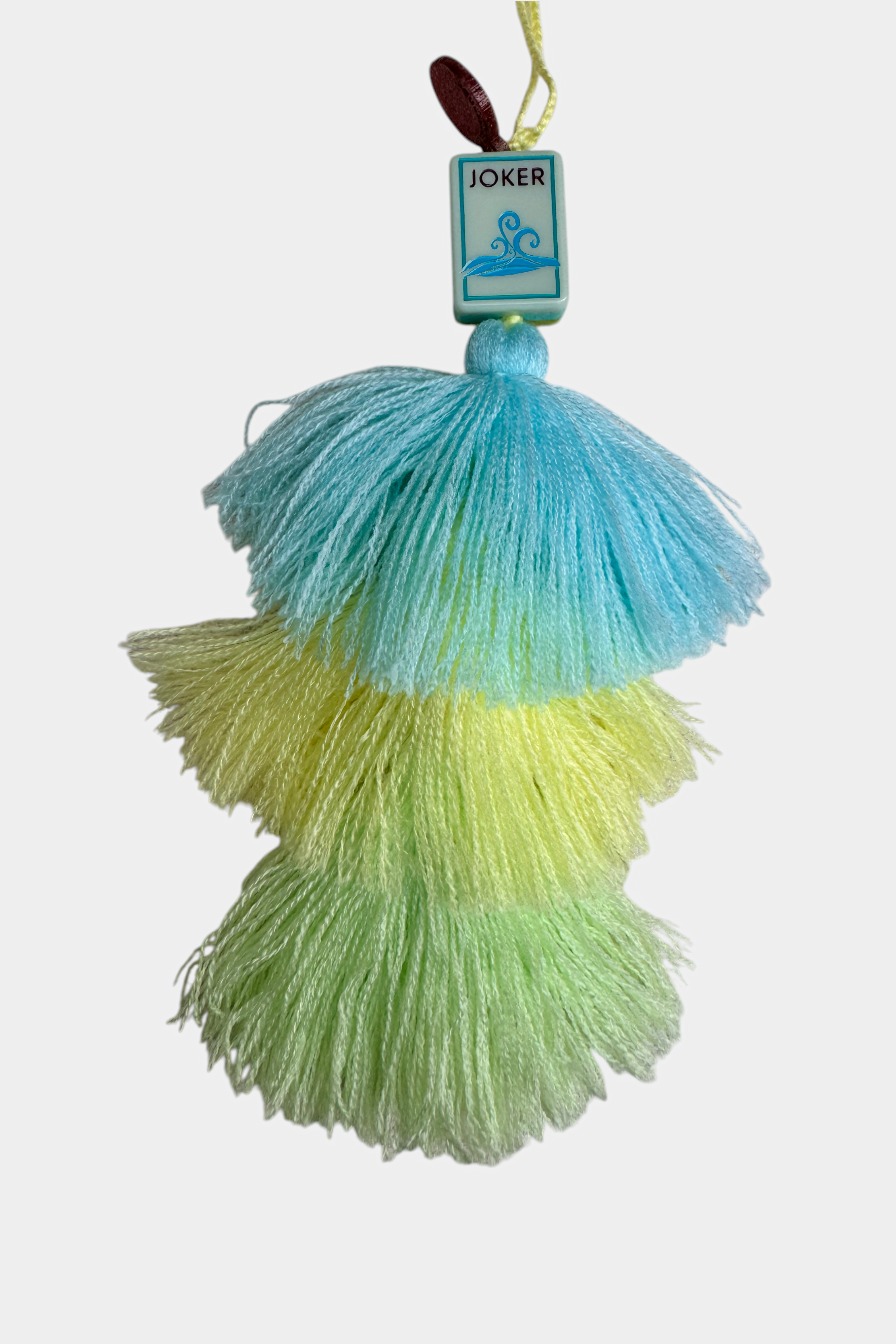 Coral & Coast Mahjong Tile Pom Charm
