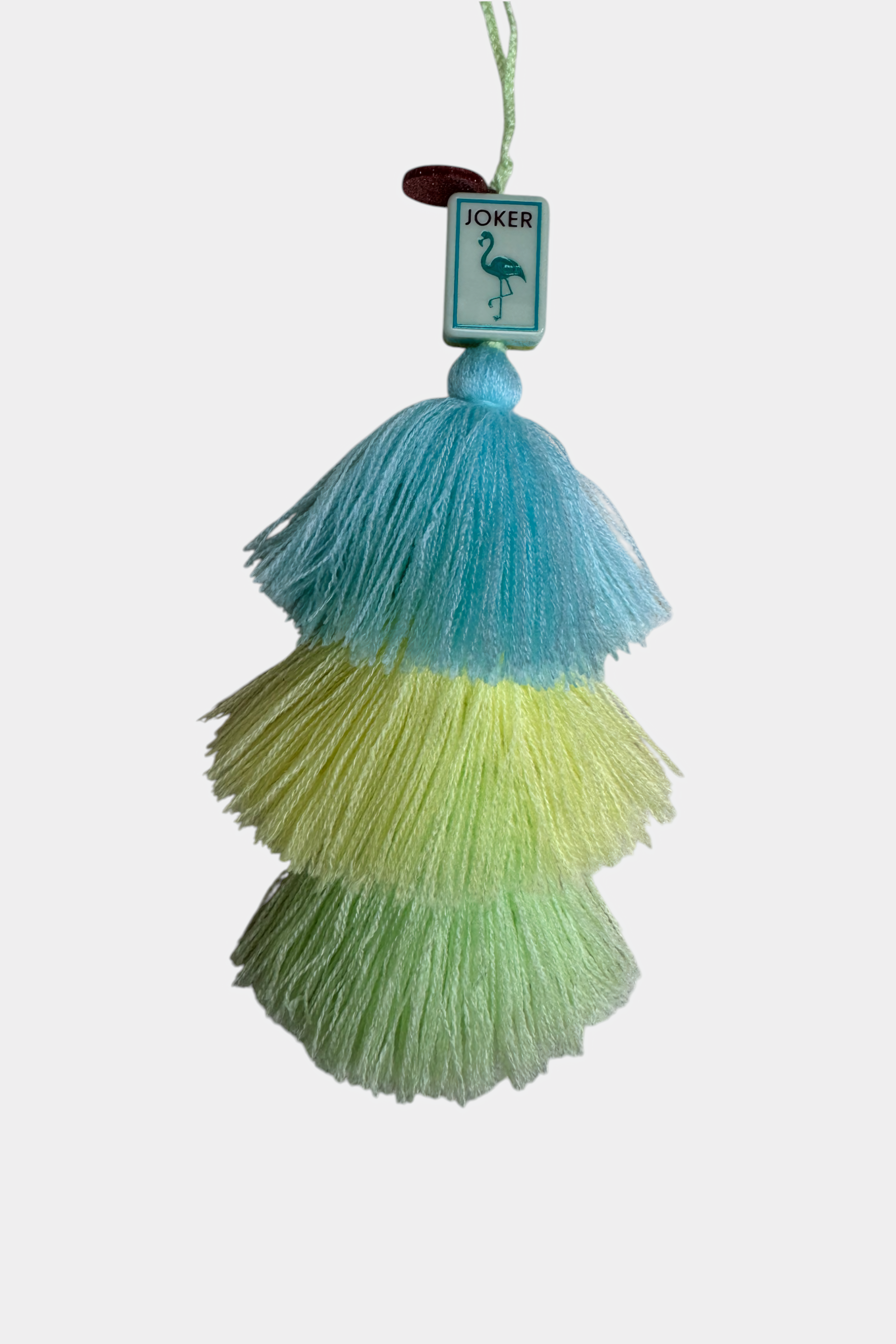 Coral & Coast Mahjong Tile Pom Charm