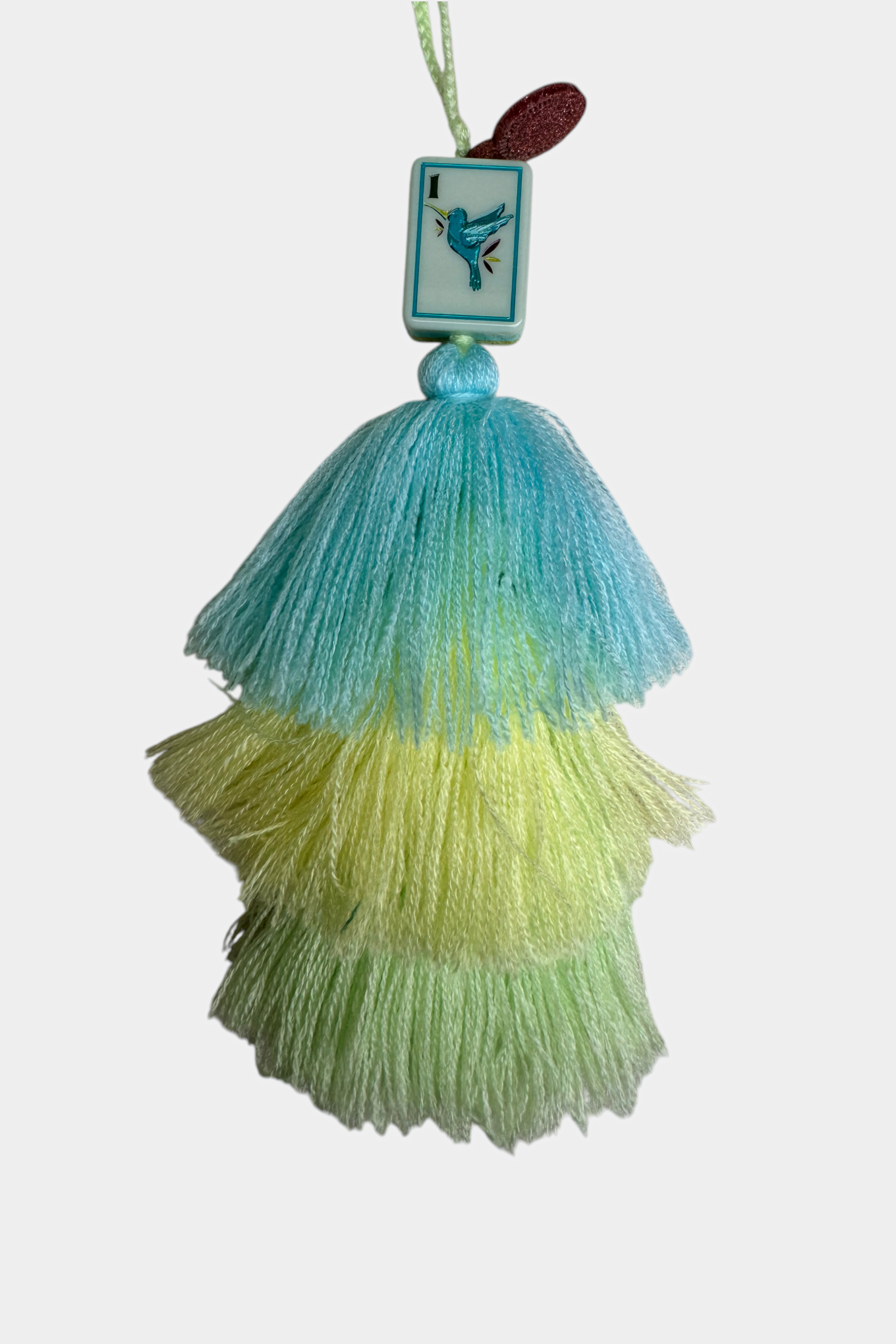 Coral & Coast Mahjong Tile Pom Charm