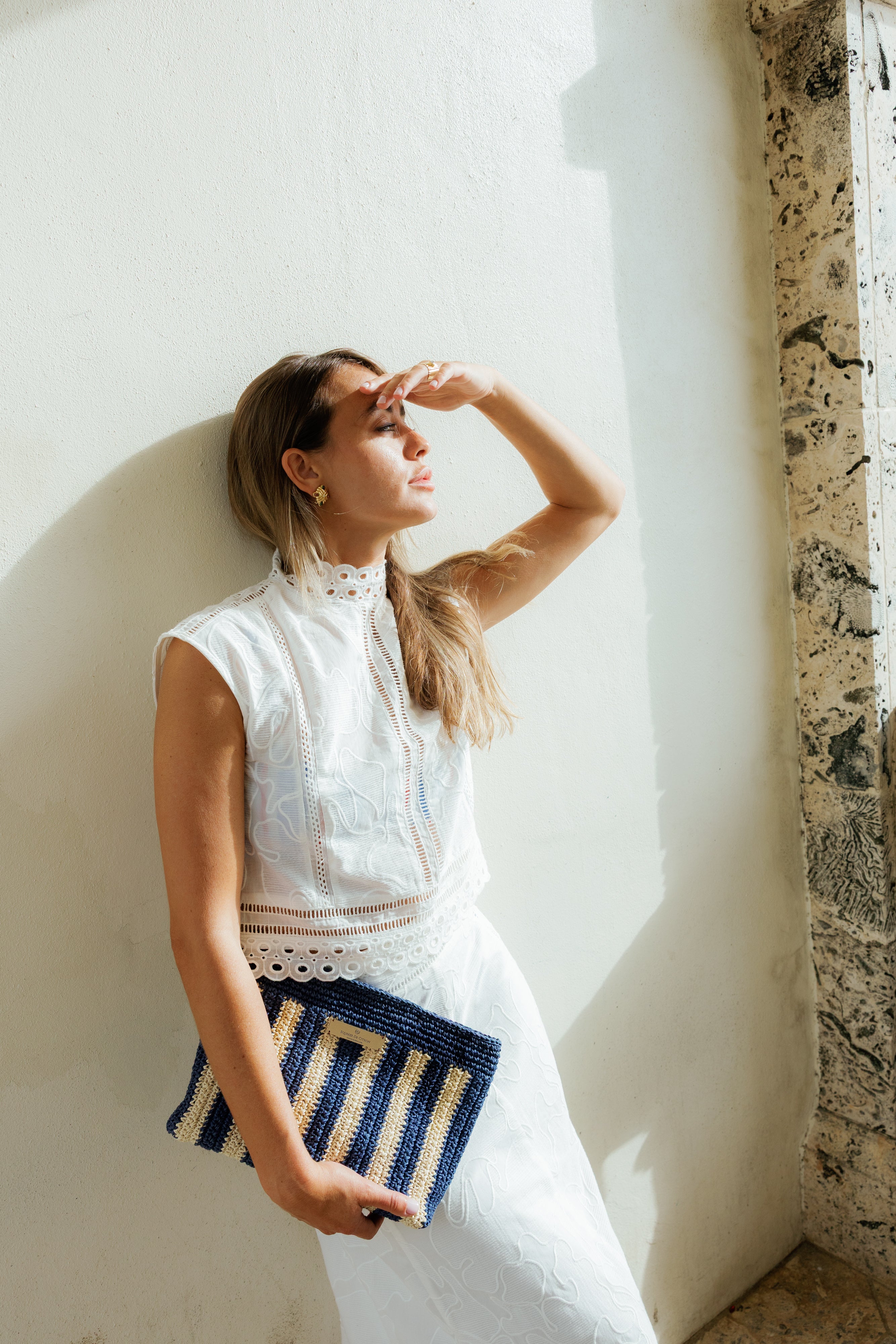 Marinero Raffia Clutch