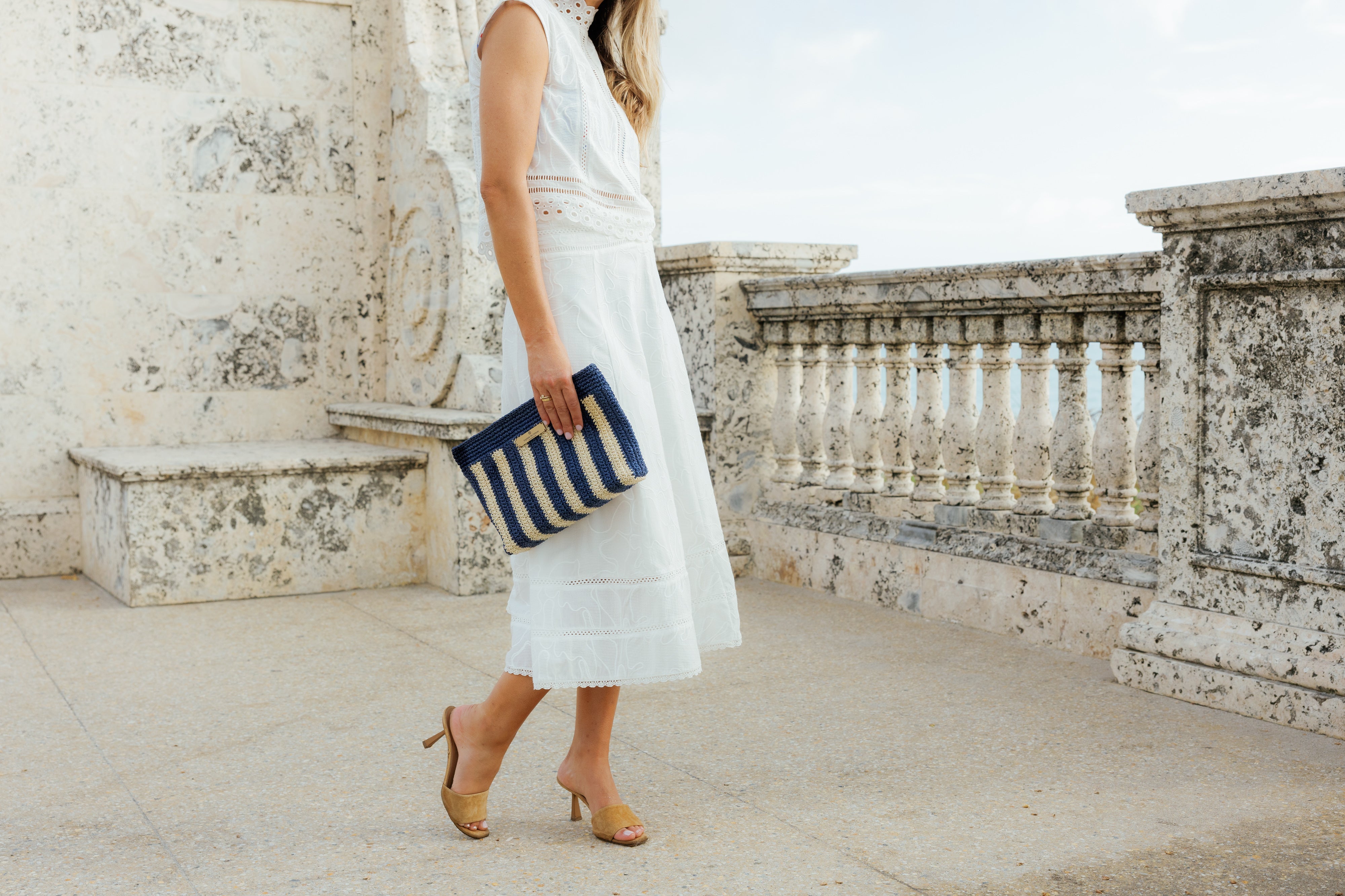 Marinero Raffia Clutch