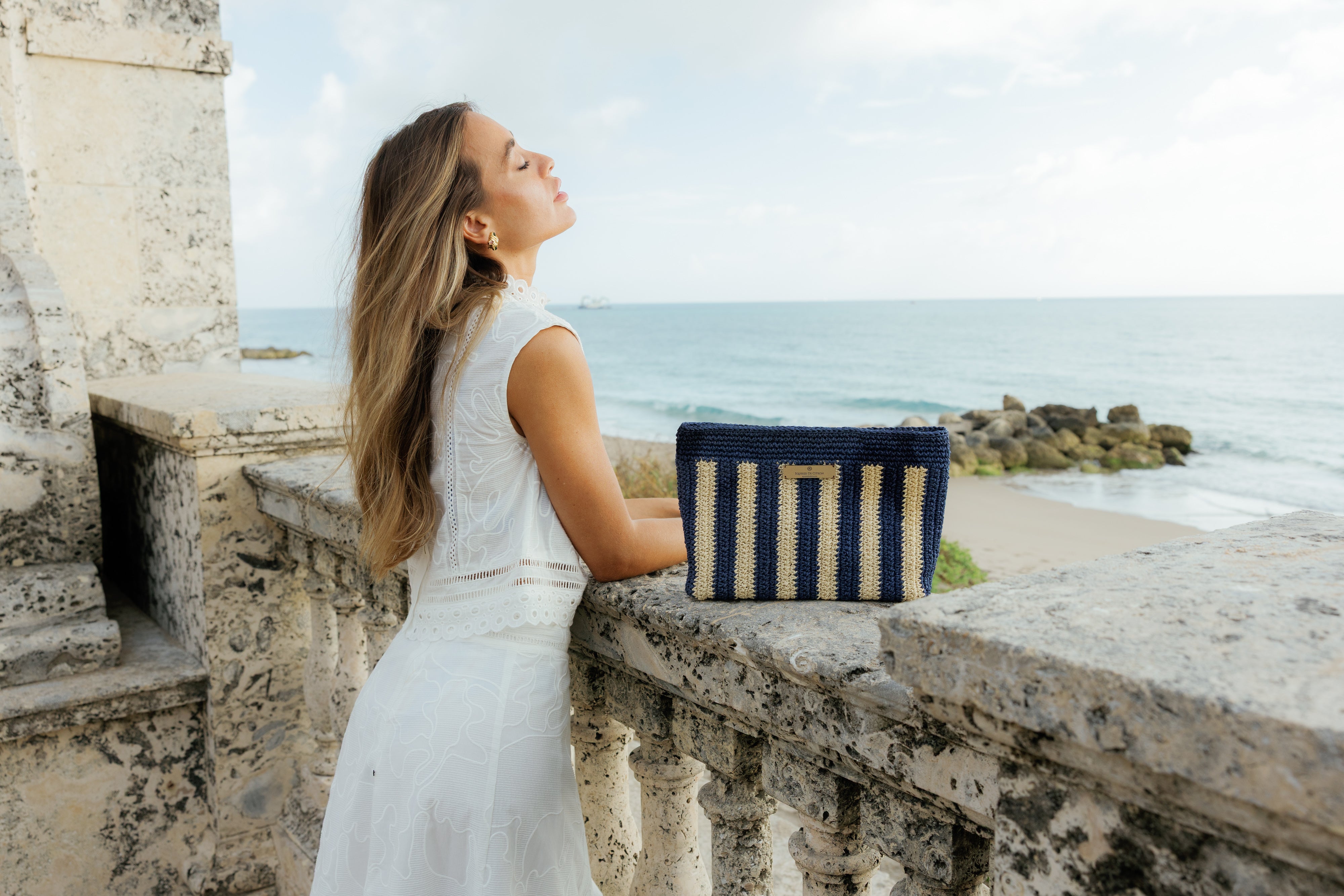 Marinero Raffia Clutch