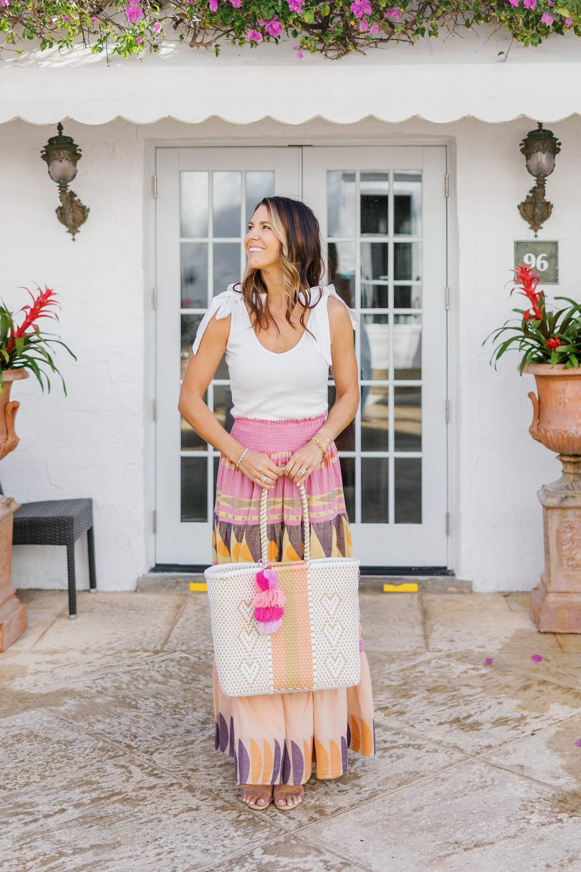 Peach / Nude Giving Hearts Citron Tote