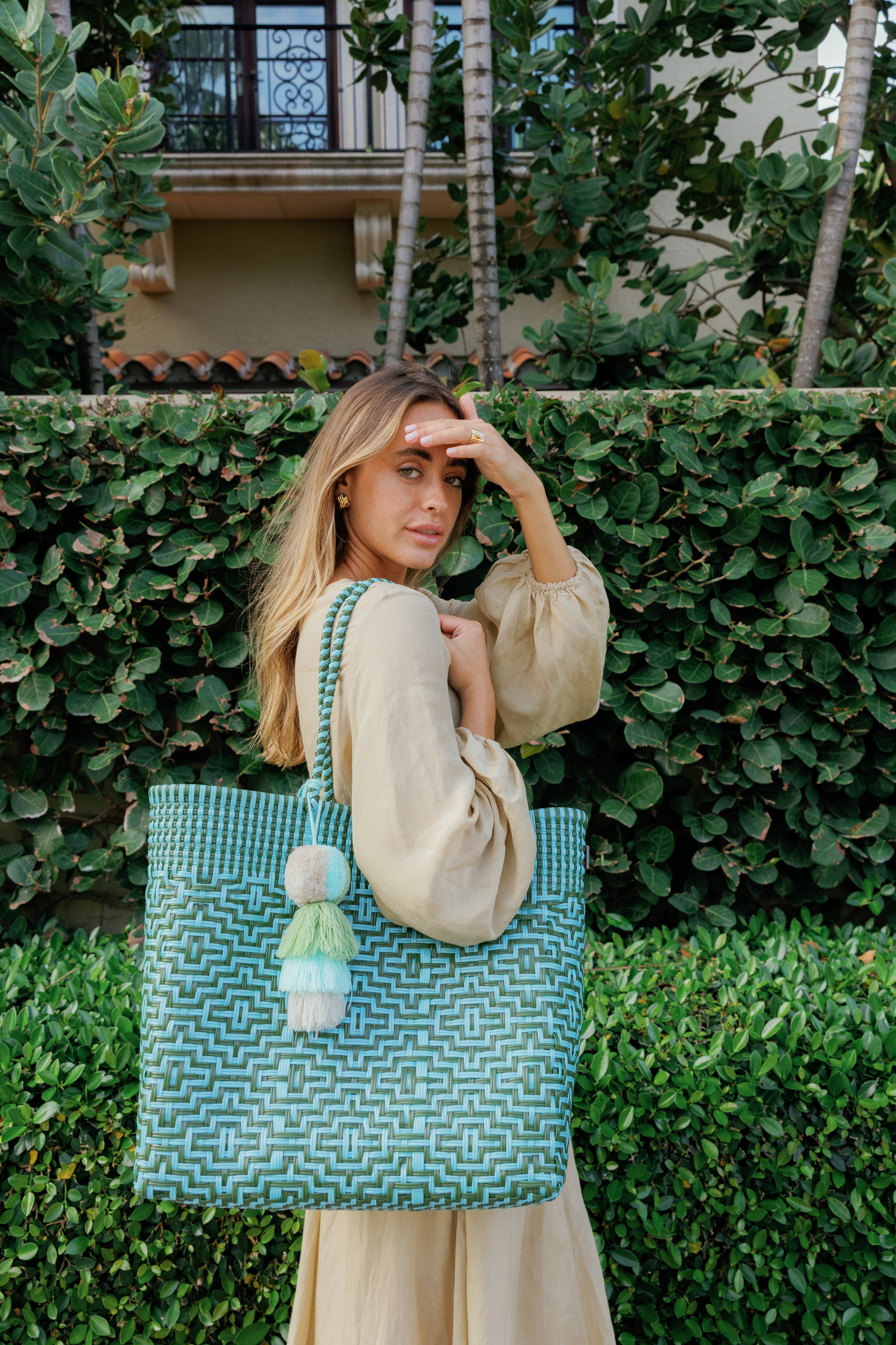 Sconset Sage Citron Tote