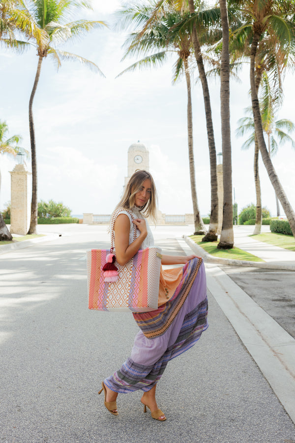 Sunset Rust Citron Tote – Large