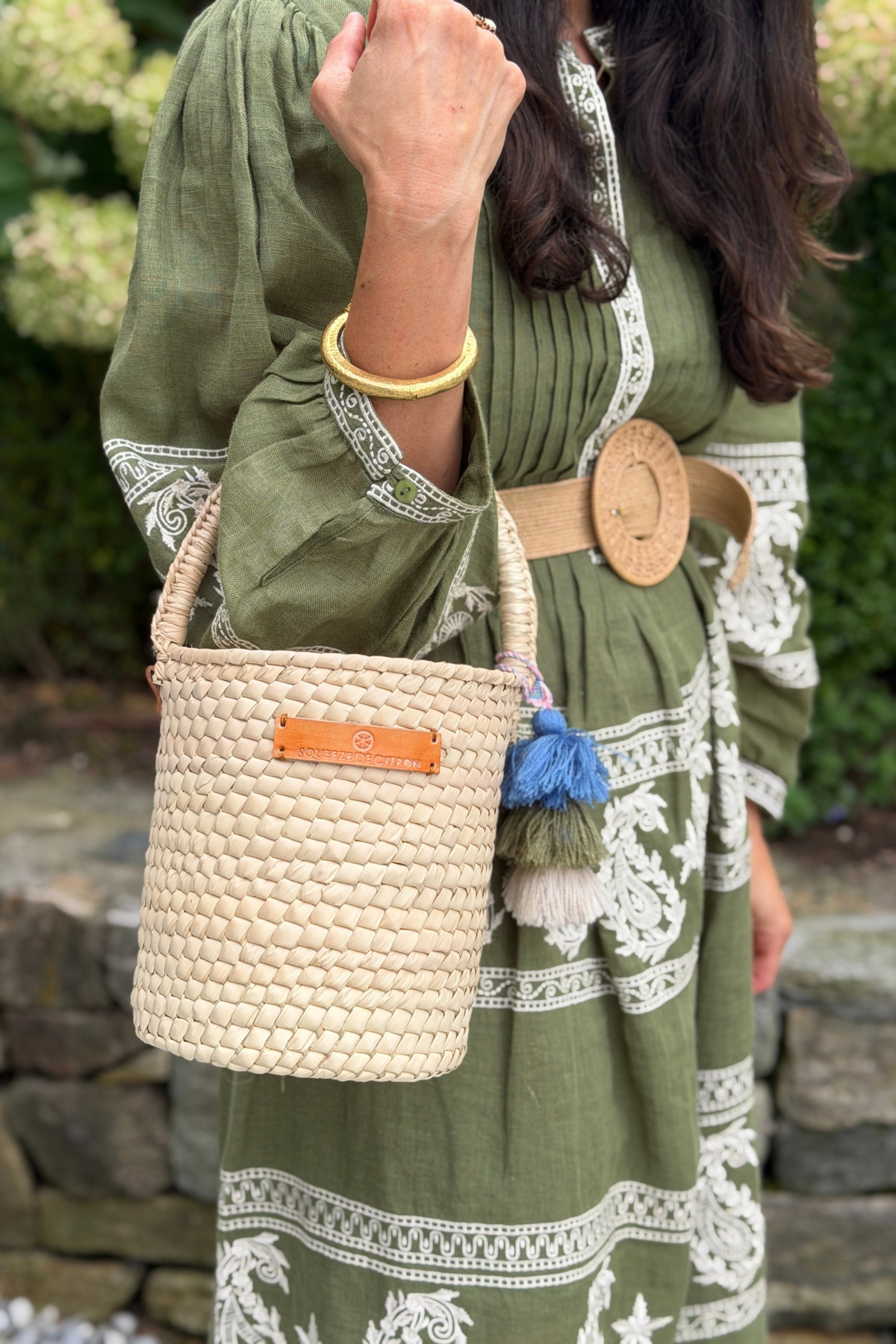 Plain Palm Bucket Citron Tote