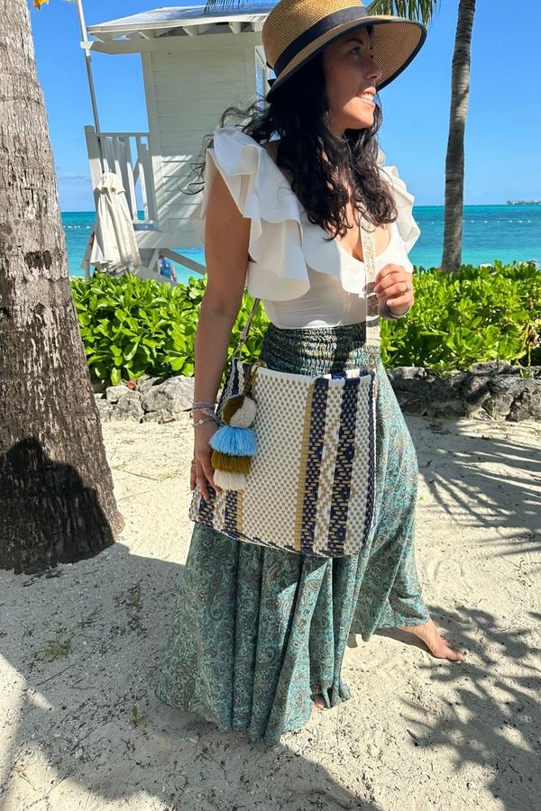 Ocean Pearl Citron Tote – Large