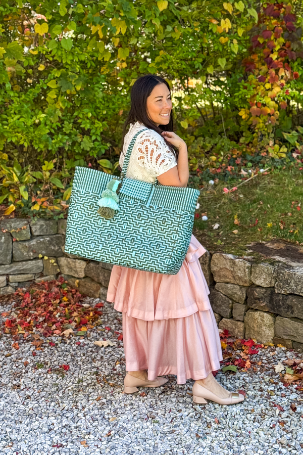 Sconset Sage Citron Tote – Weekender