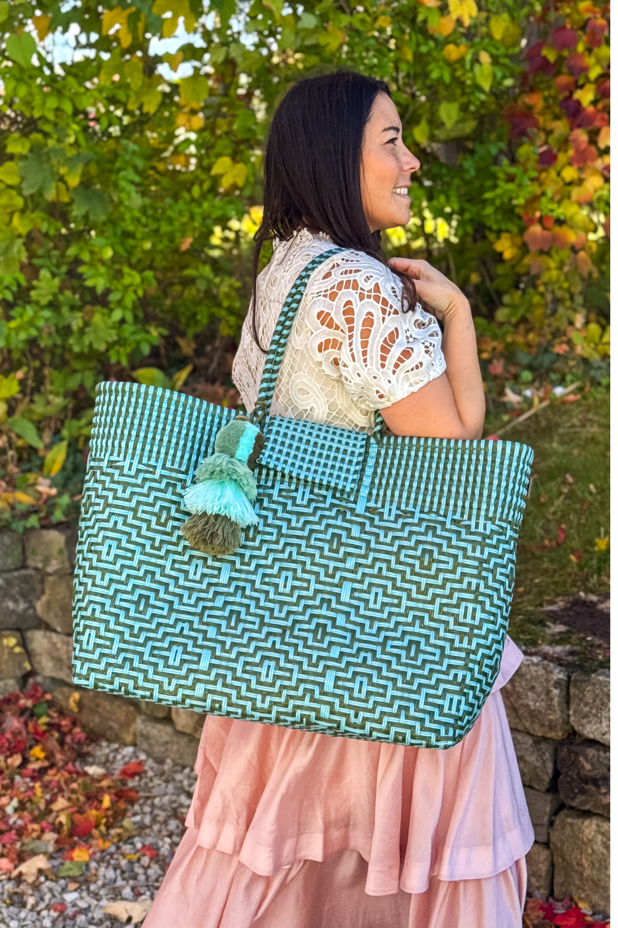 Sconset Sage Citron Tote