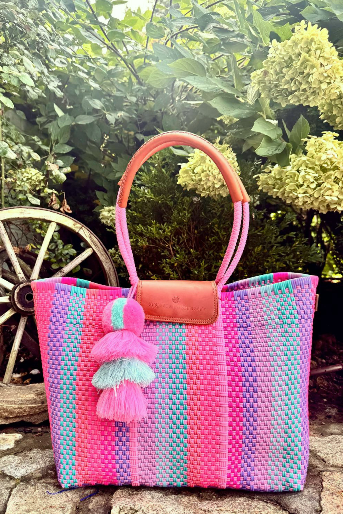 Rain Unicorn Swirl Citron Tote