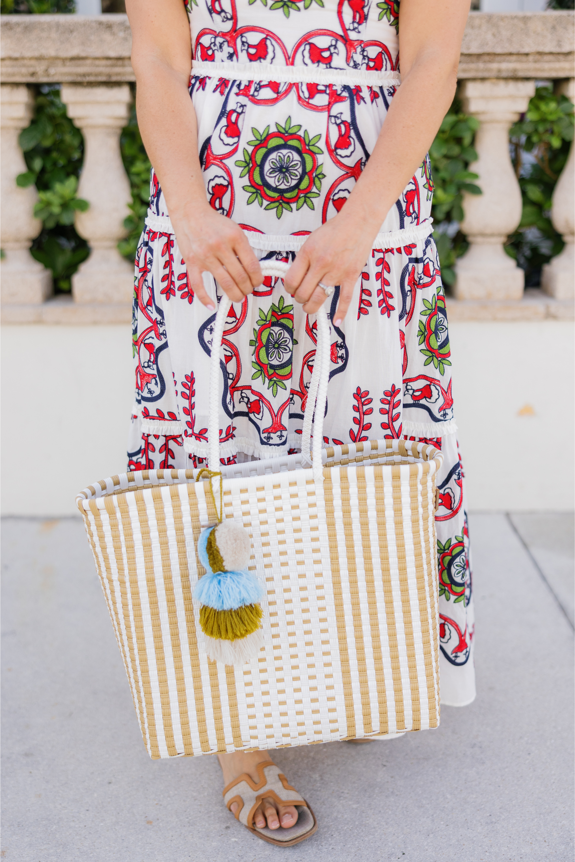 Sand Preppy Citron Tote