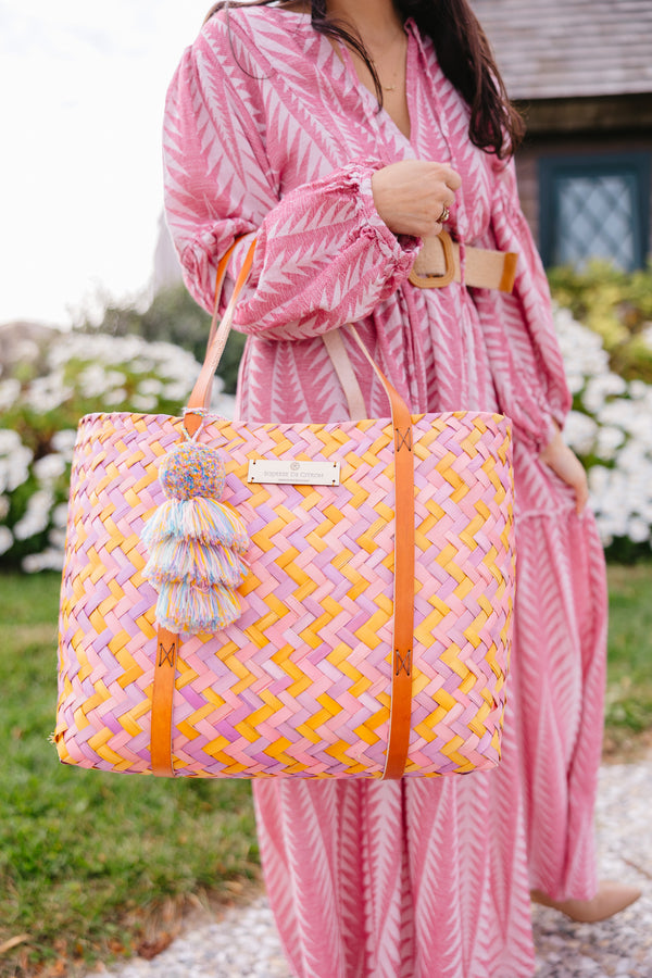 Palm Pintada Lavender / Rose Citron – Large