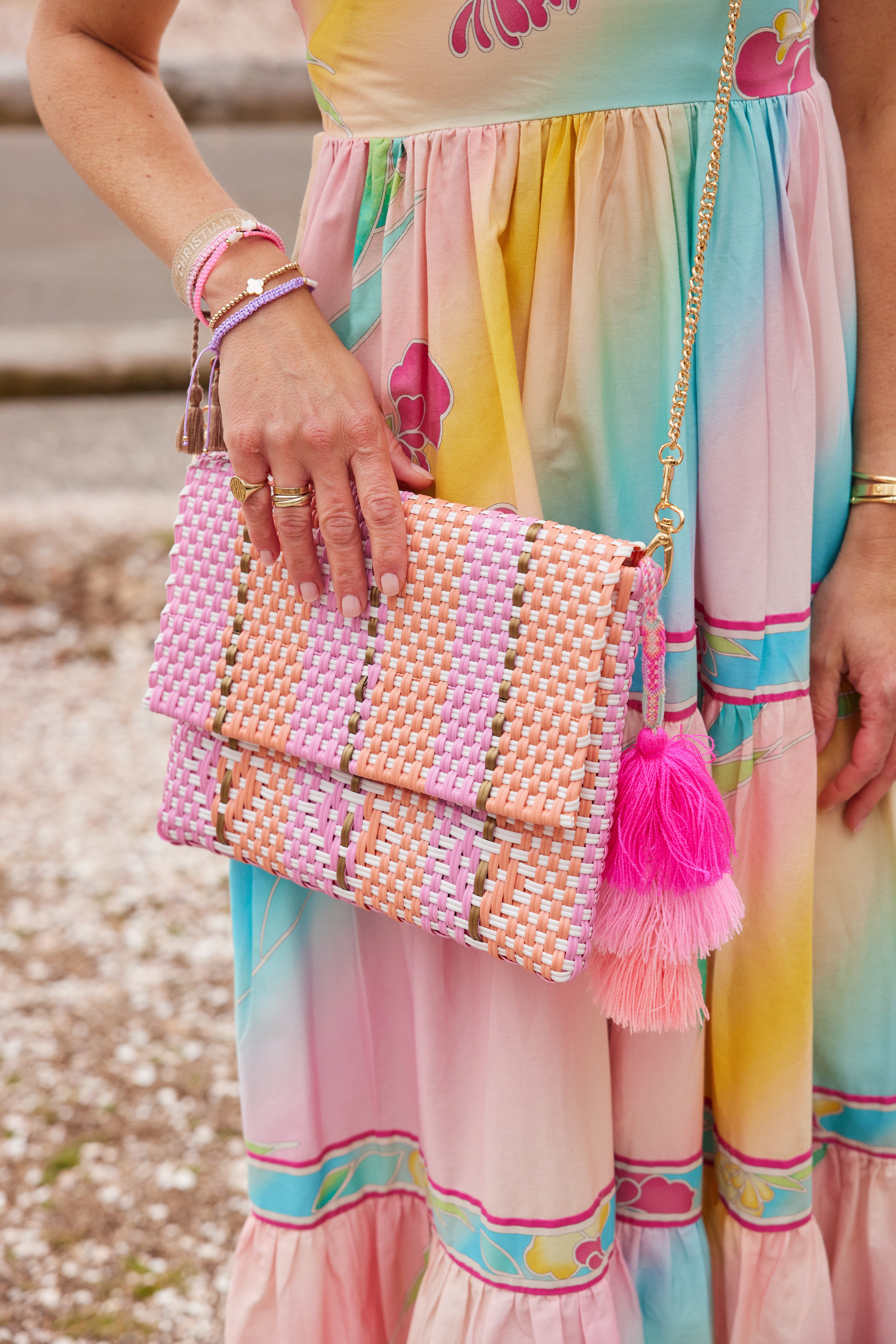 Heart Reflection in Melon / Rose Citron Tote