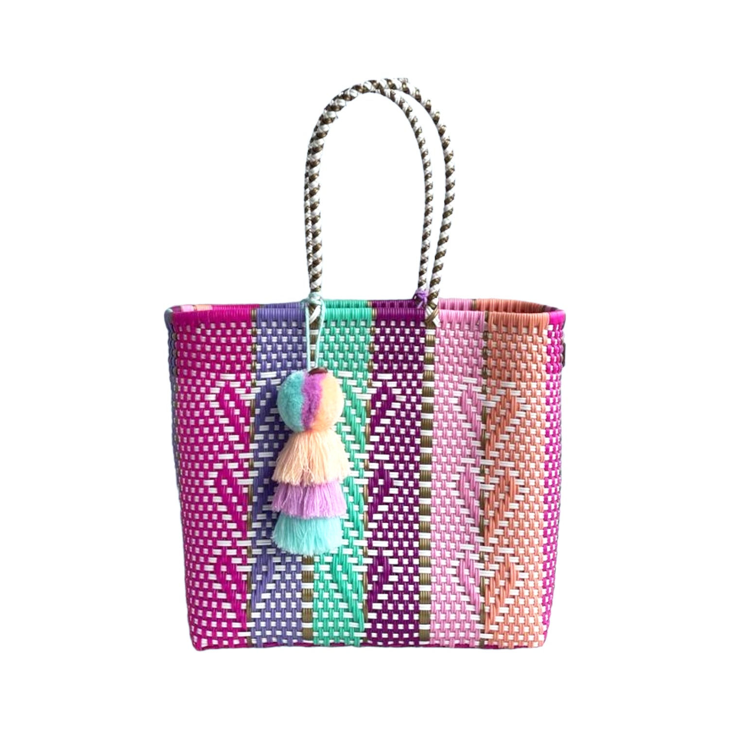 Heart Reflection in Multicolors Citron Tote