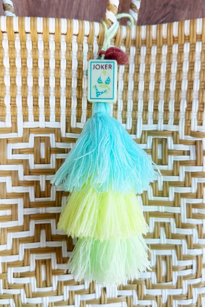 Coral & Coast Mahjong Tile Pom Charm