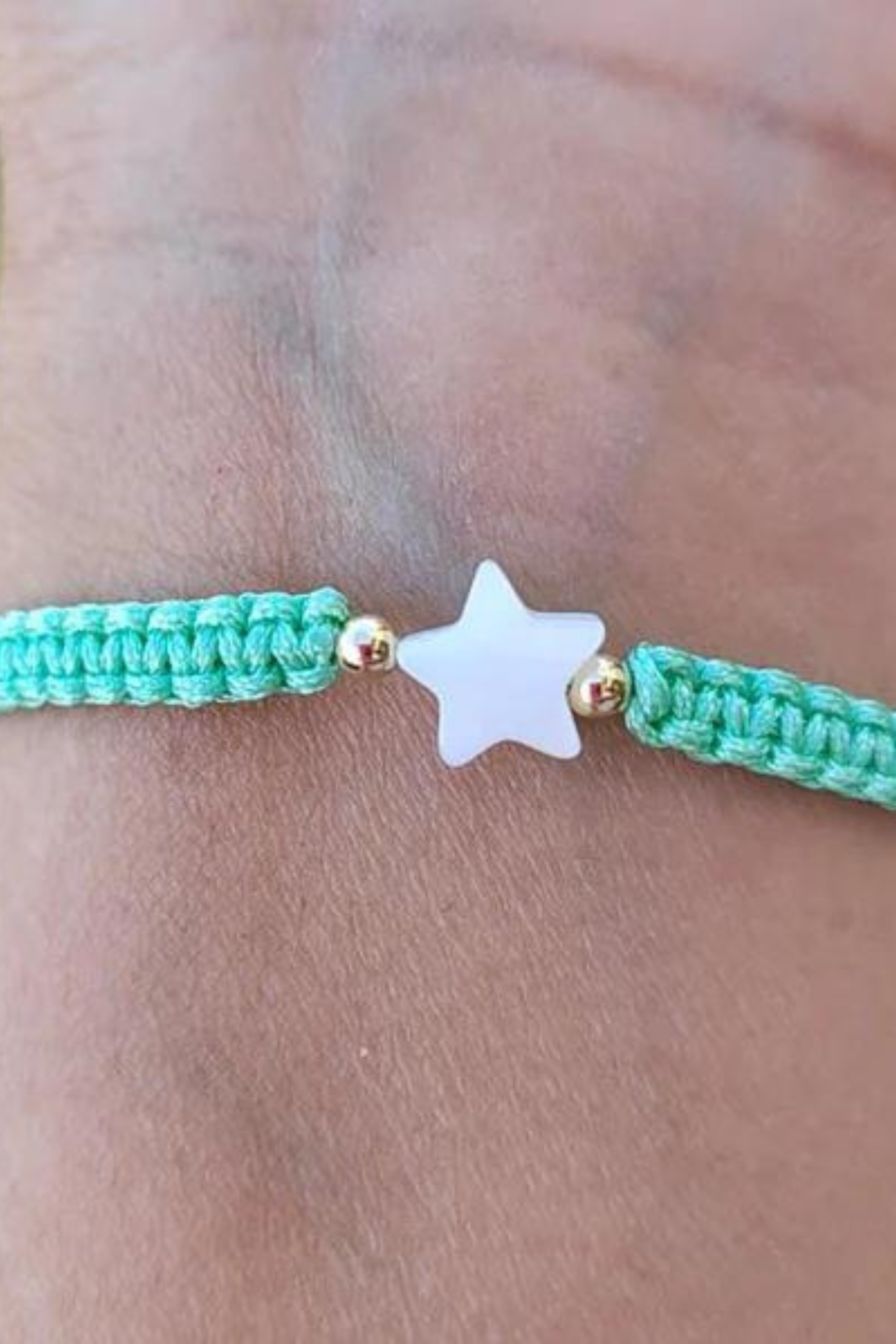 Kids - Star - Mother of Pearl Citron Bracelets - Mint