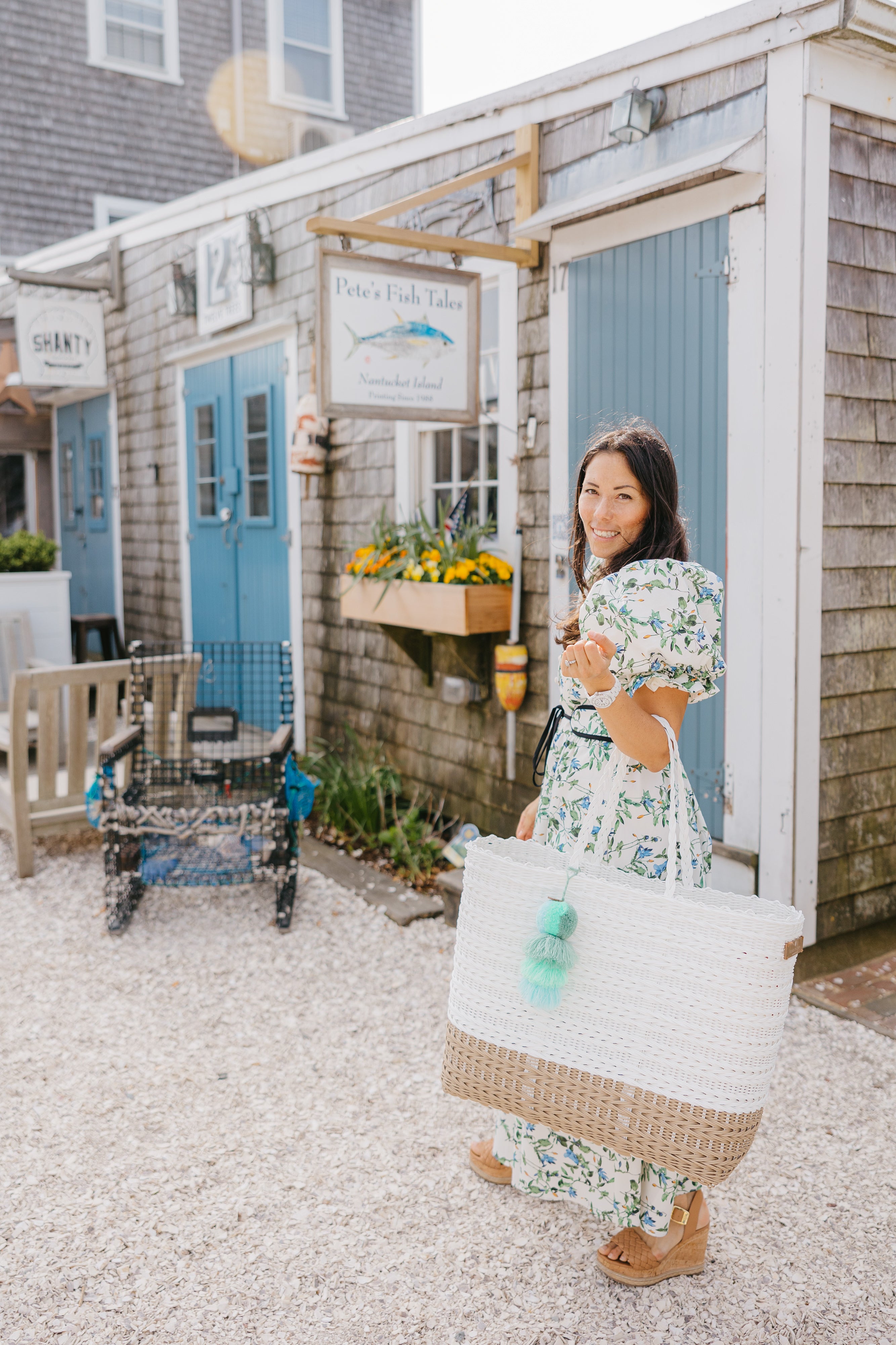 Coastal Knit Boardwalk Citron Tote