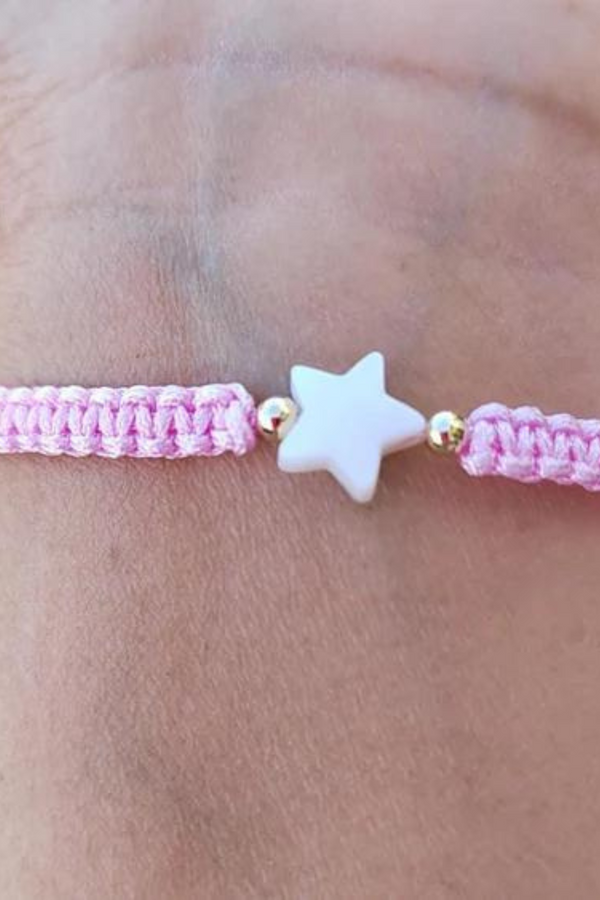 Mother of Pearl Citron Bracelet – Star / Kids / Pink Lemonade
