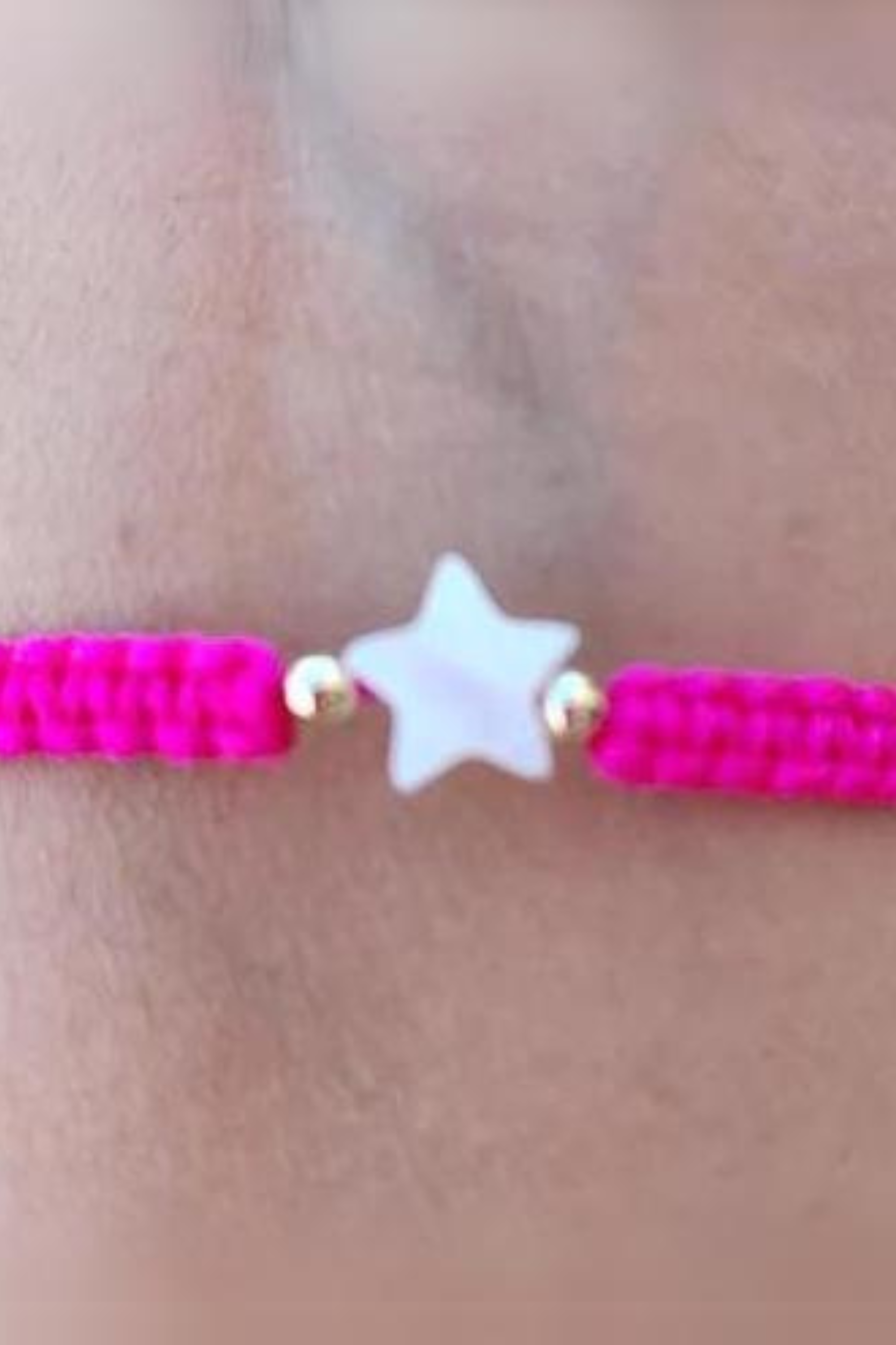 Kids - Heart - Mother of Pearl Citron Bracelets - Fuchsia