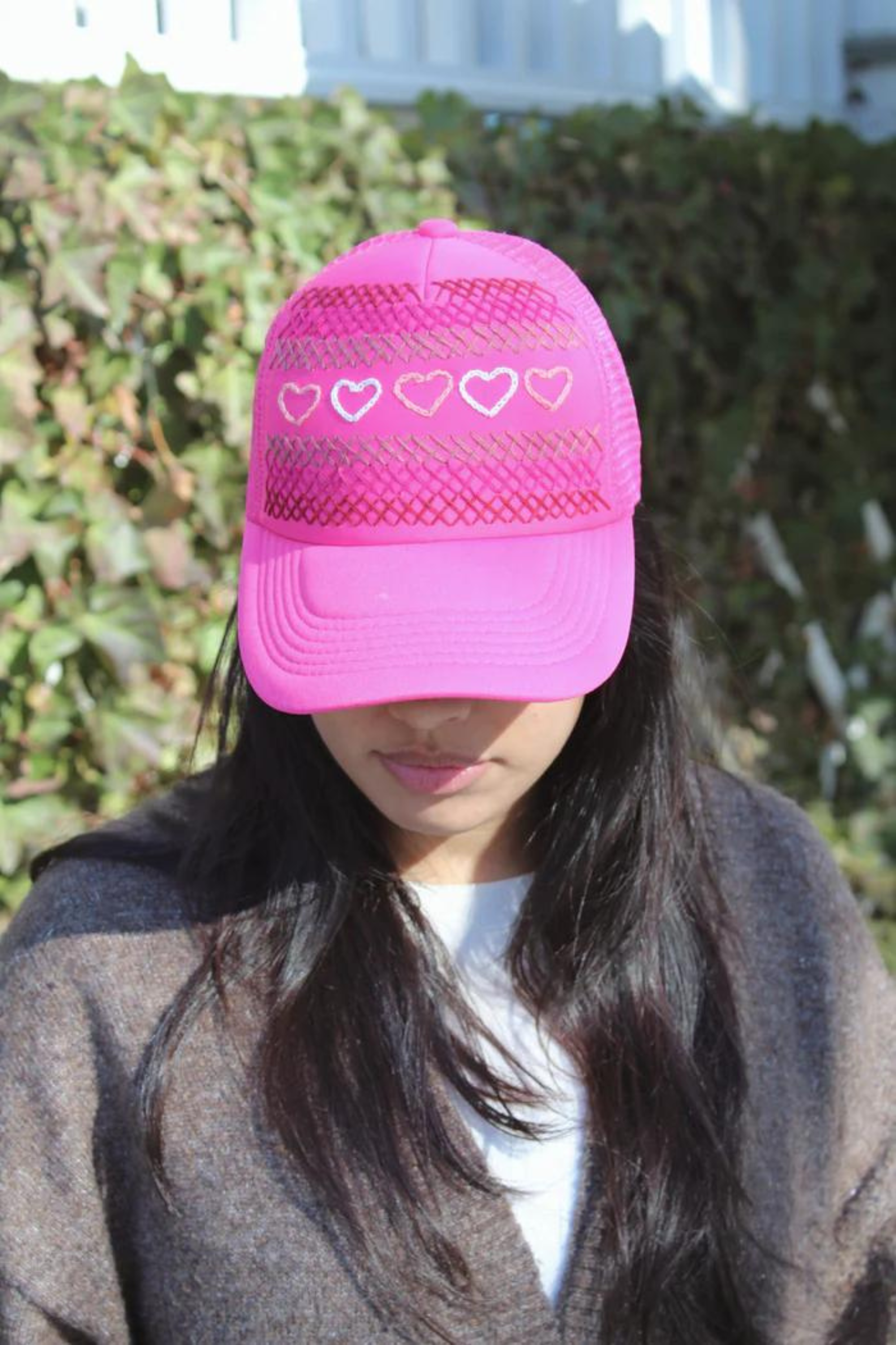 Hot Pink Net BB Citron Hat