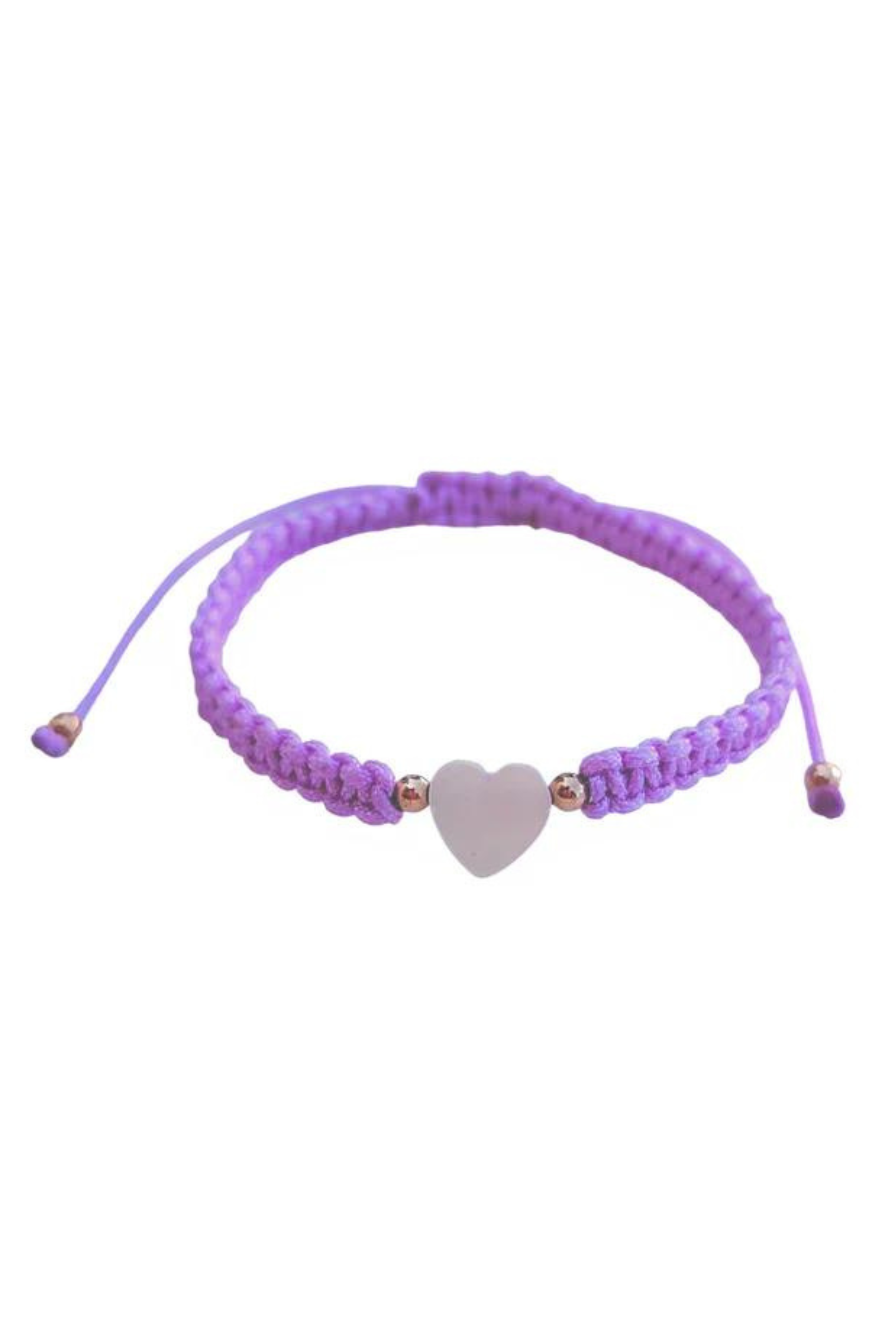 Kids - Heart - Mother of Pearl Citron Bracelets - Lila