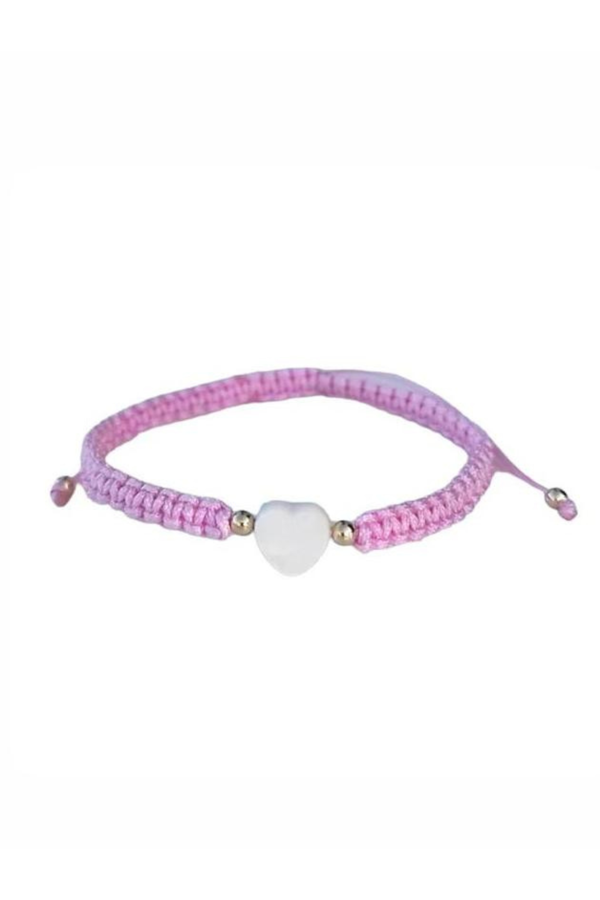 Kids - Heart - Mother of Pearl Citron Bracelets - Pink Lemonade