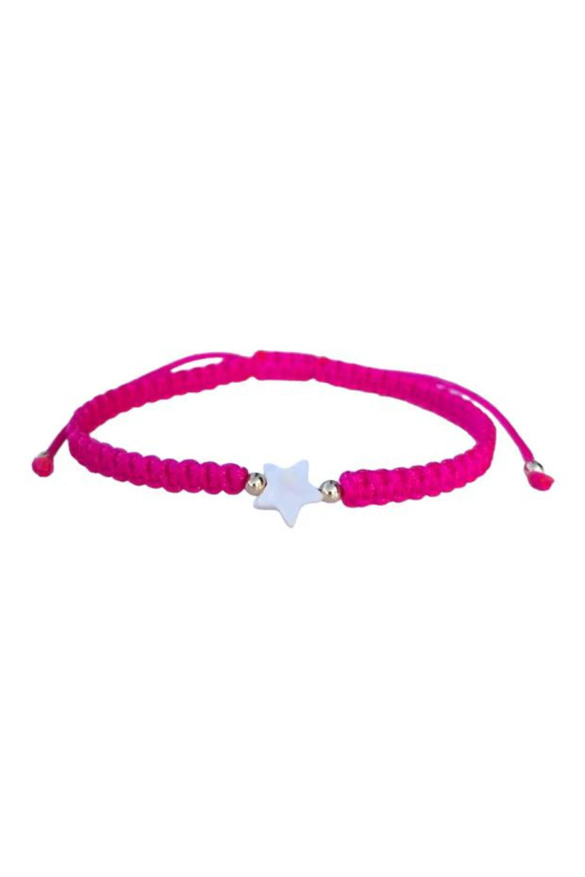 Kids - Heart - Mother of Pearl Citron Bracelets - Fuchsia