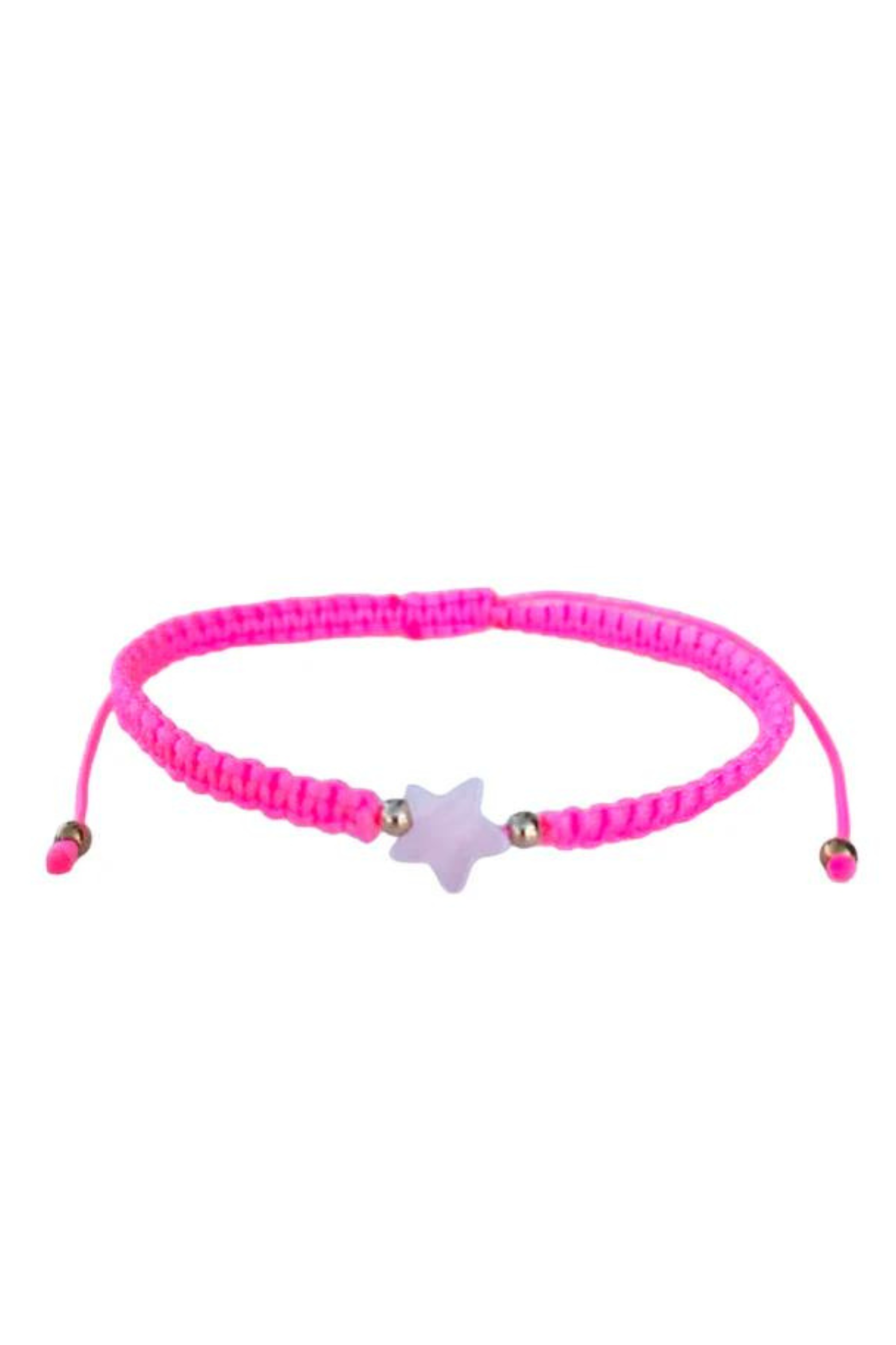 Adults - Heart - Mother of Pearl Citron Bracelets - Neon Pink