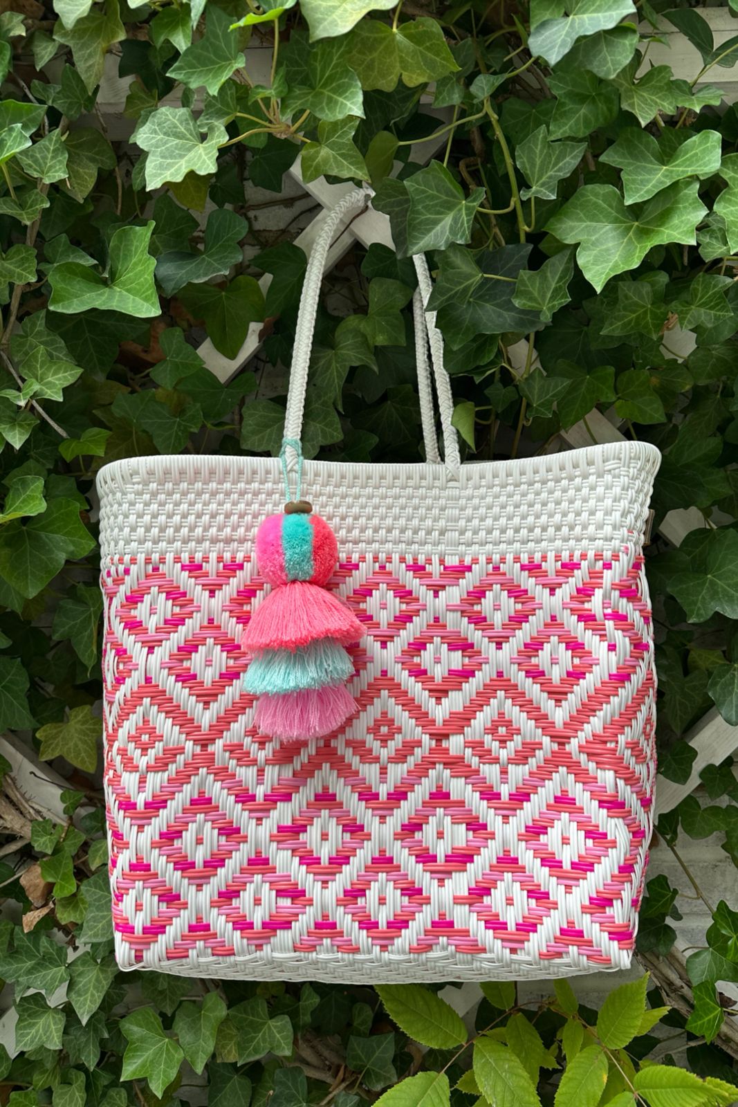 Spring Carnival Citron Tote - Pink