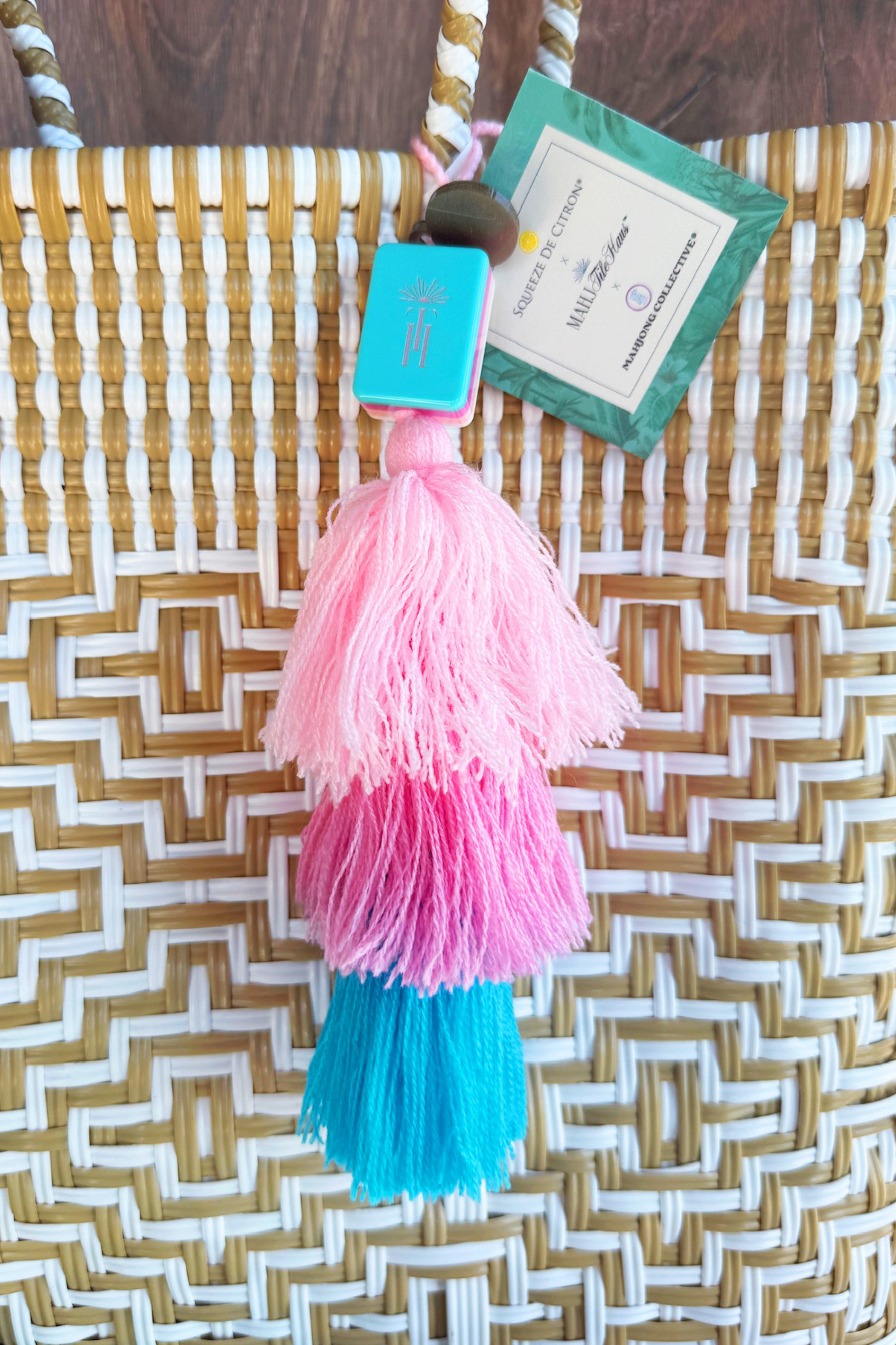 Couture Confection Mahjong Tile Pom Charm