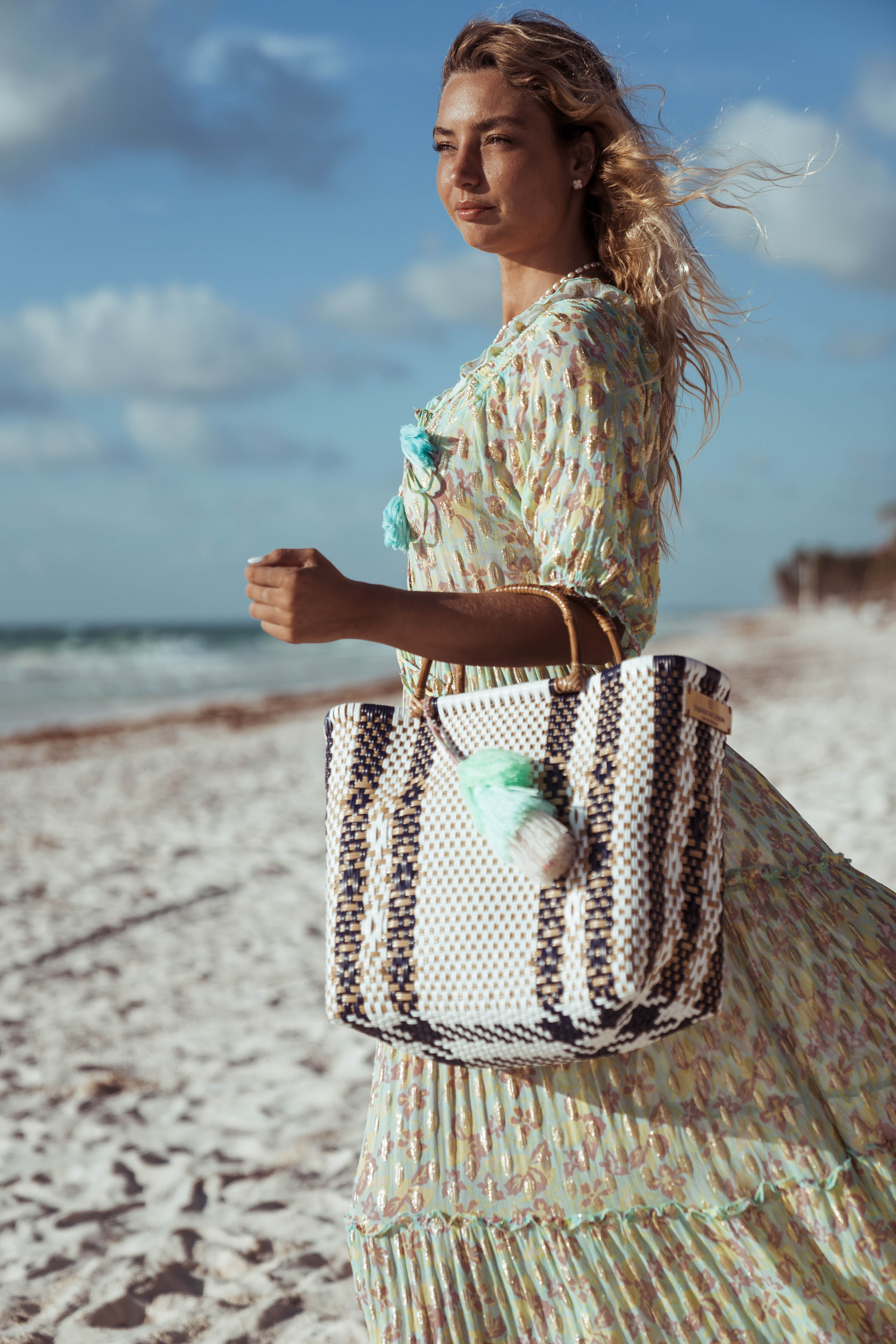 Ocean Pearl Citron Tote