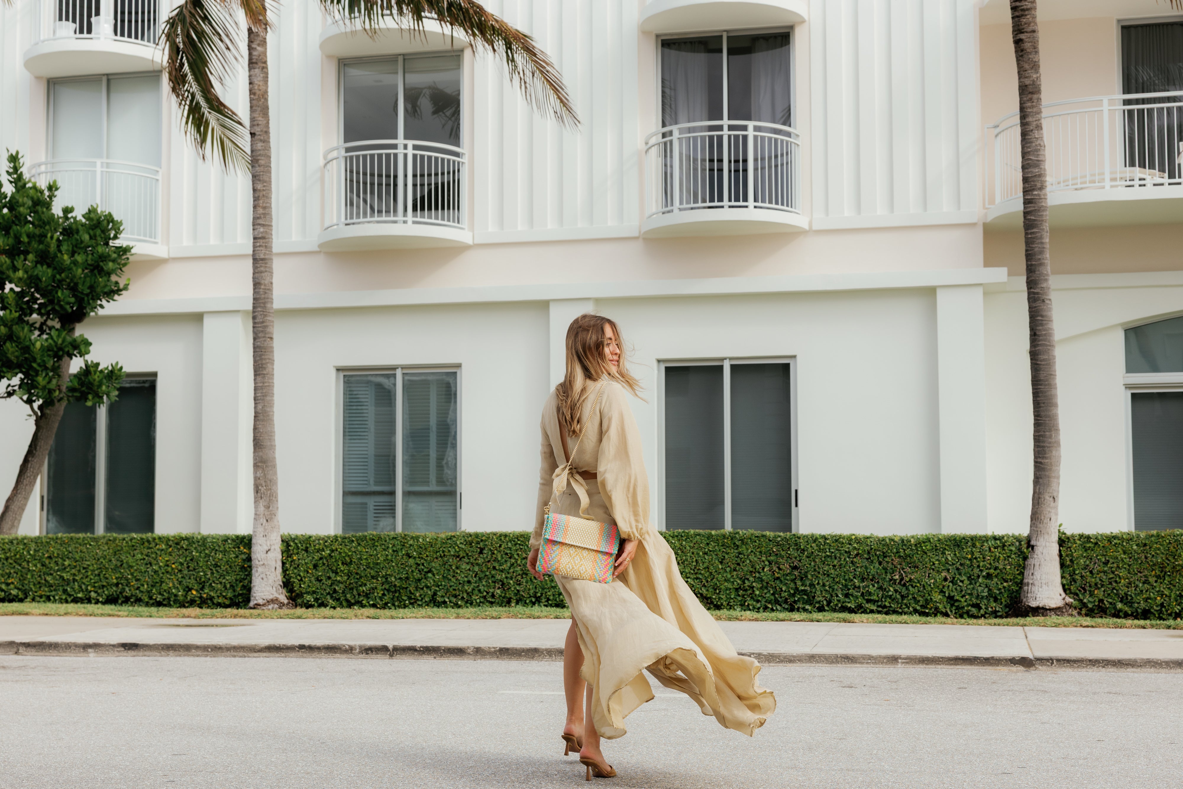 Golden Rainbow Citron Tote