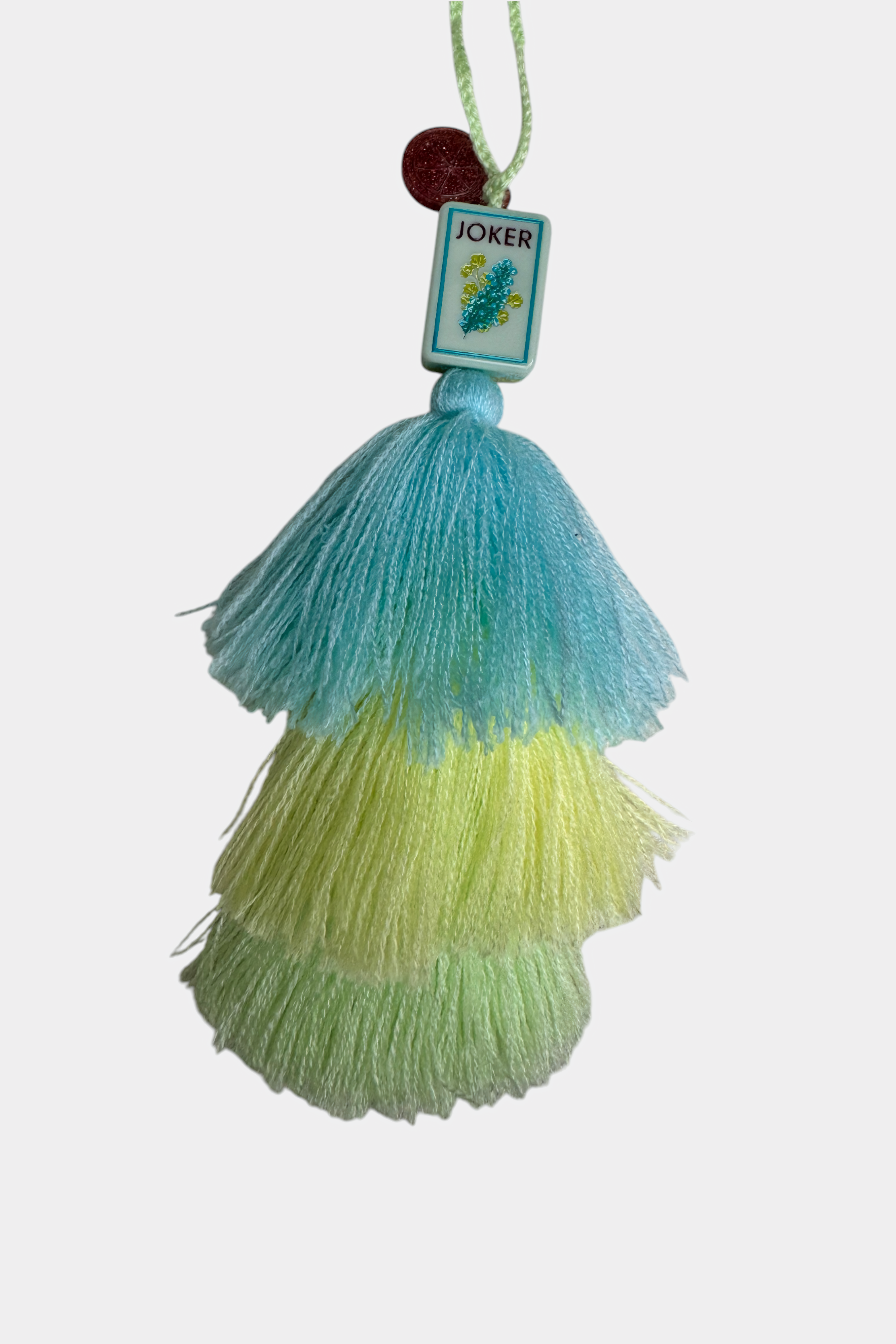 Coral & Coast Mahjong Tile Pom Charm
