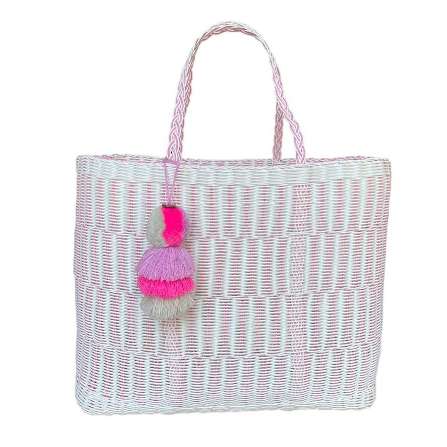 Rose Mesh Citron Tote