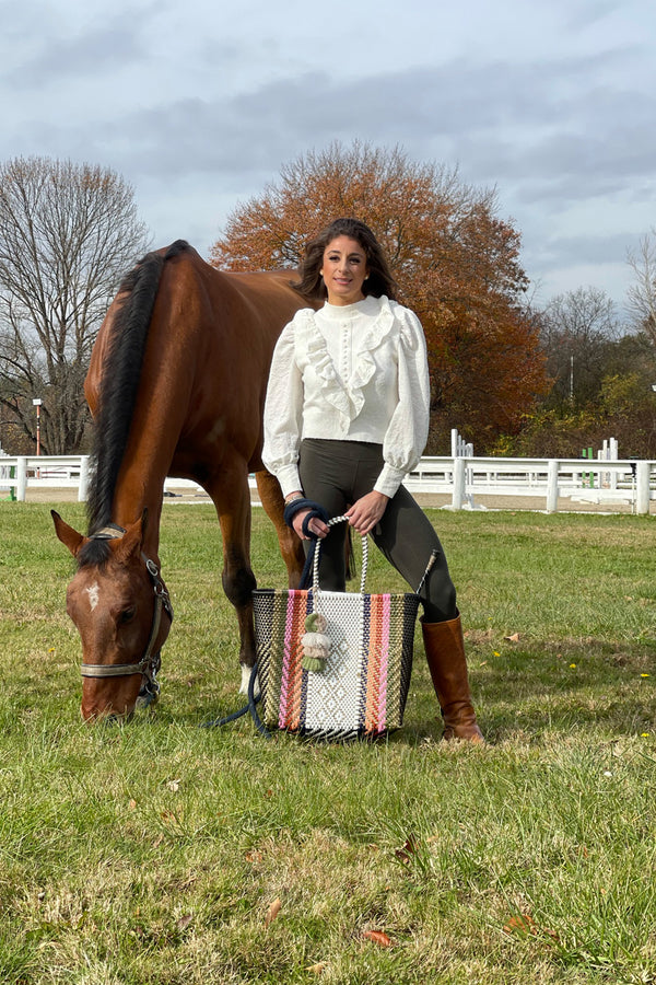 Autumn Rainbow Citron Tote – Large