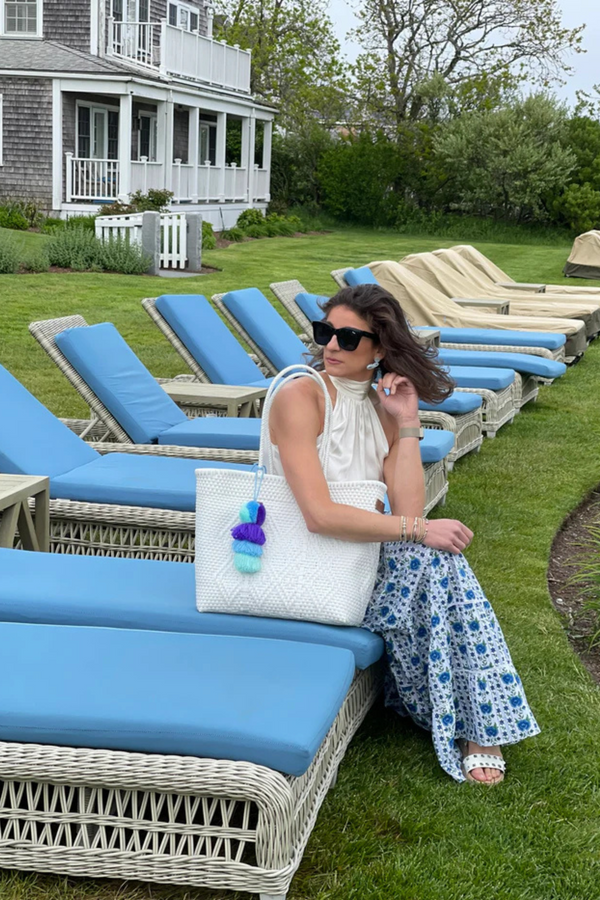 Cocoles All White Citron Tote – Medium