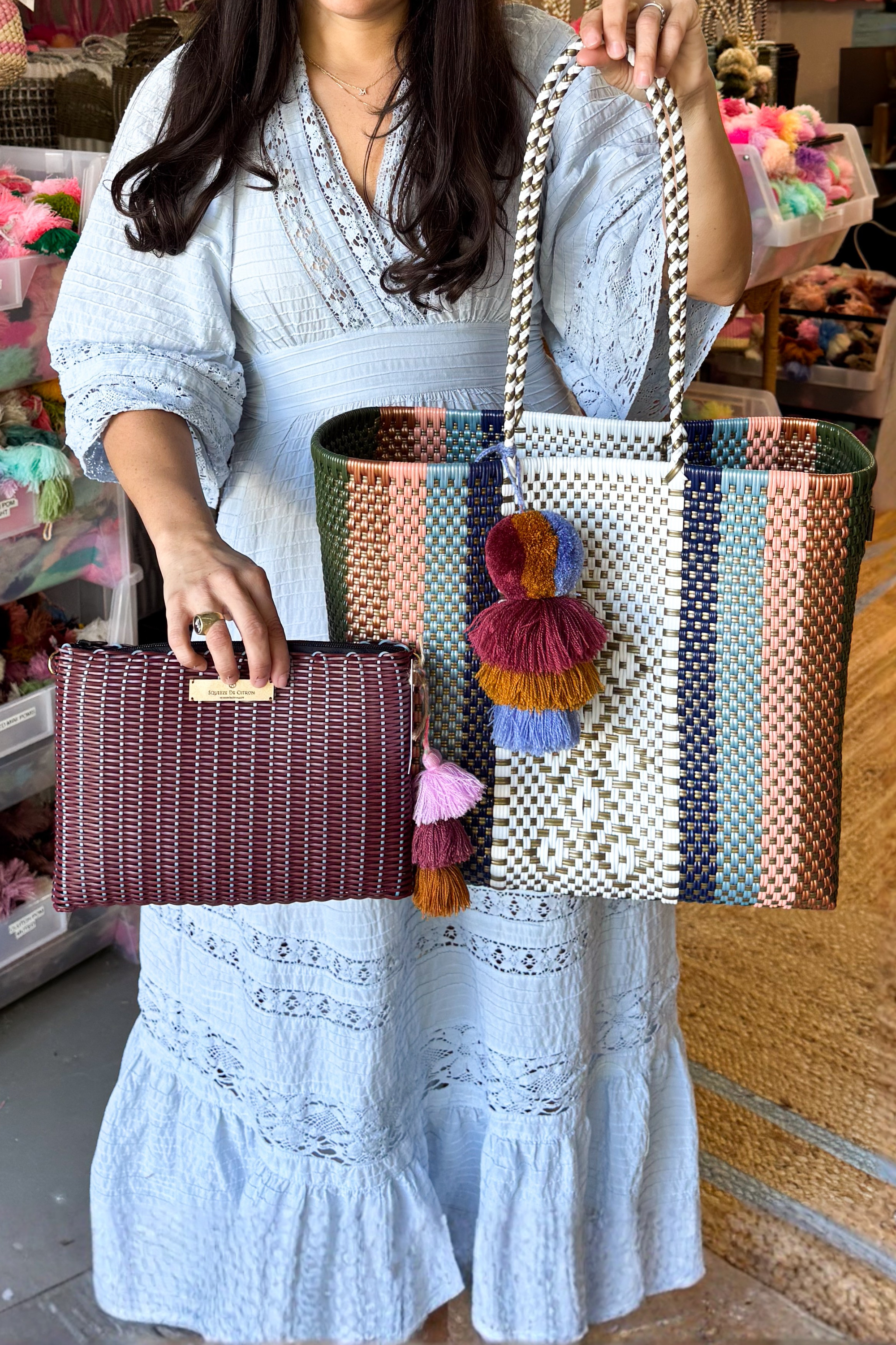 Cloud Serenity Sage Citron Tote