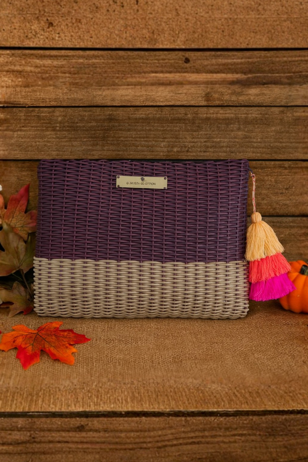 Burgundy / Tan Lemon Drop Citron – Large