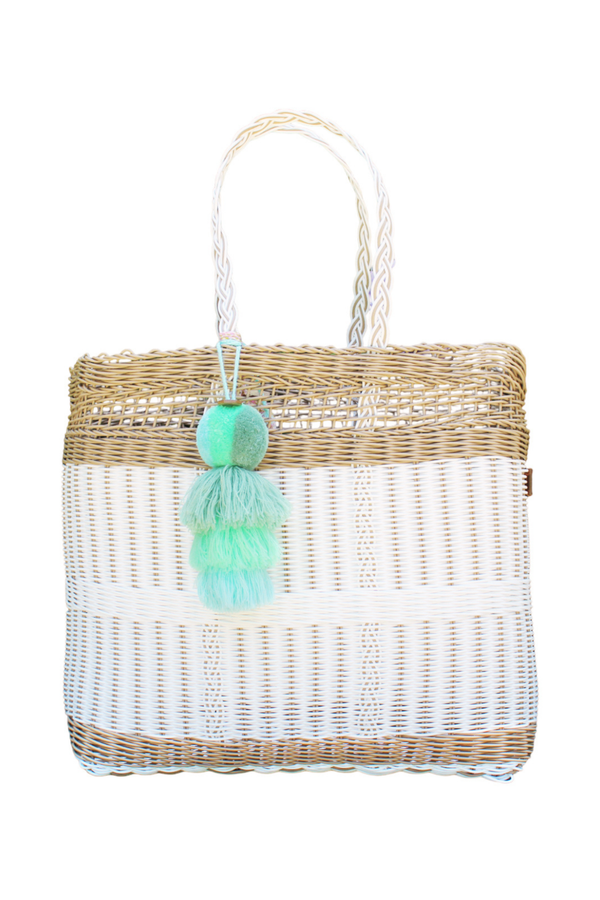 Coastal Net Citron Tote – Large