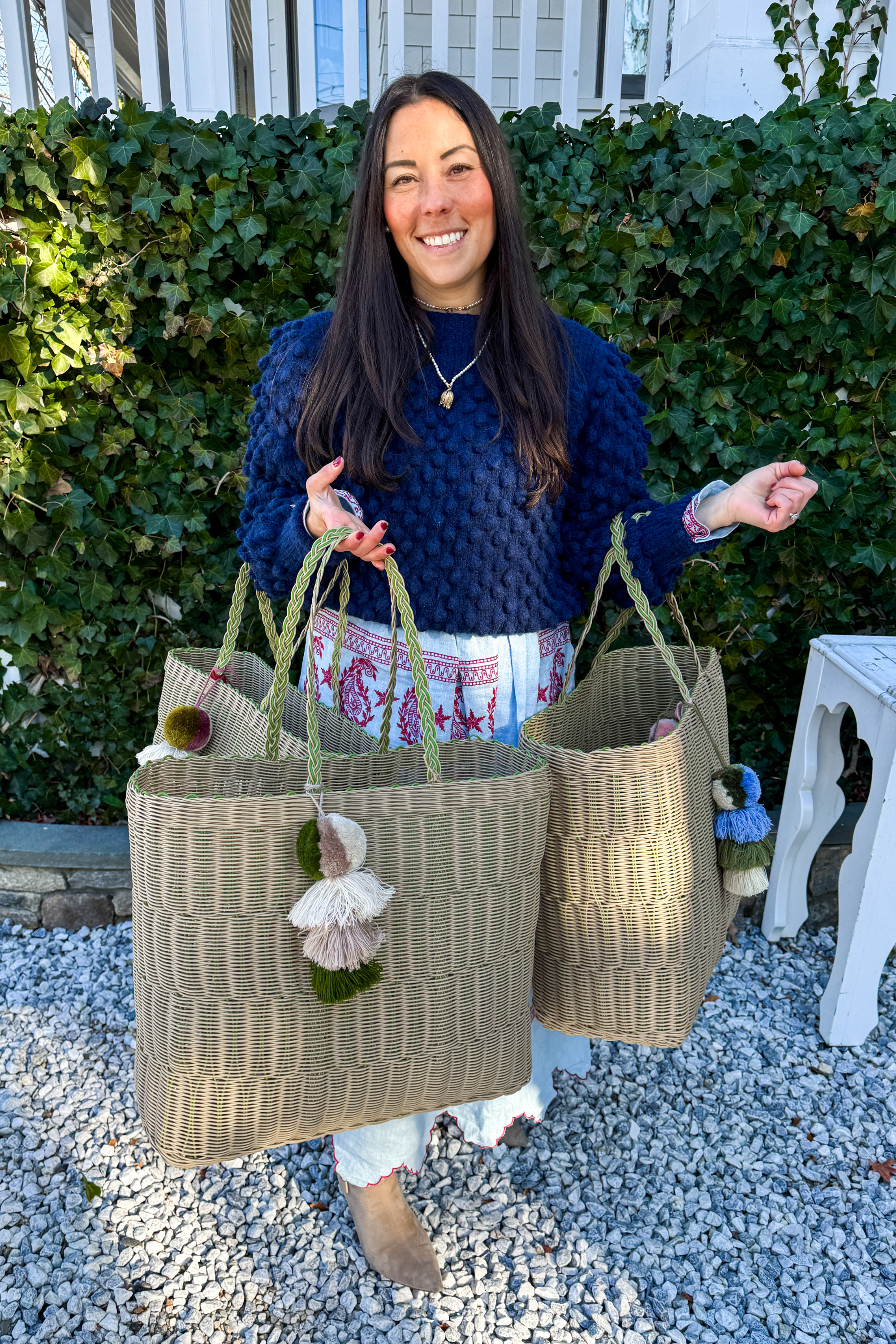 Sand Mesh Citron Tote