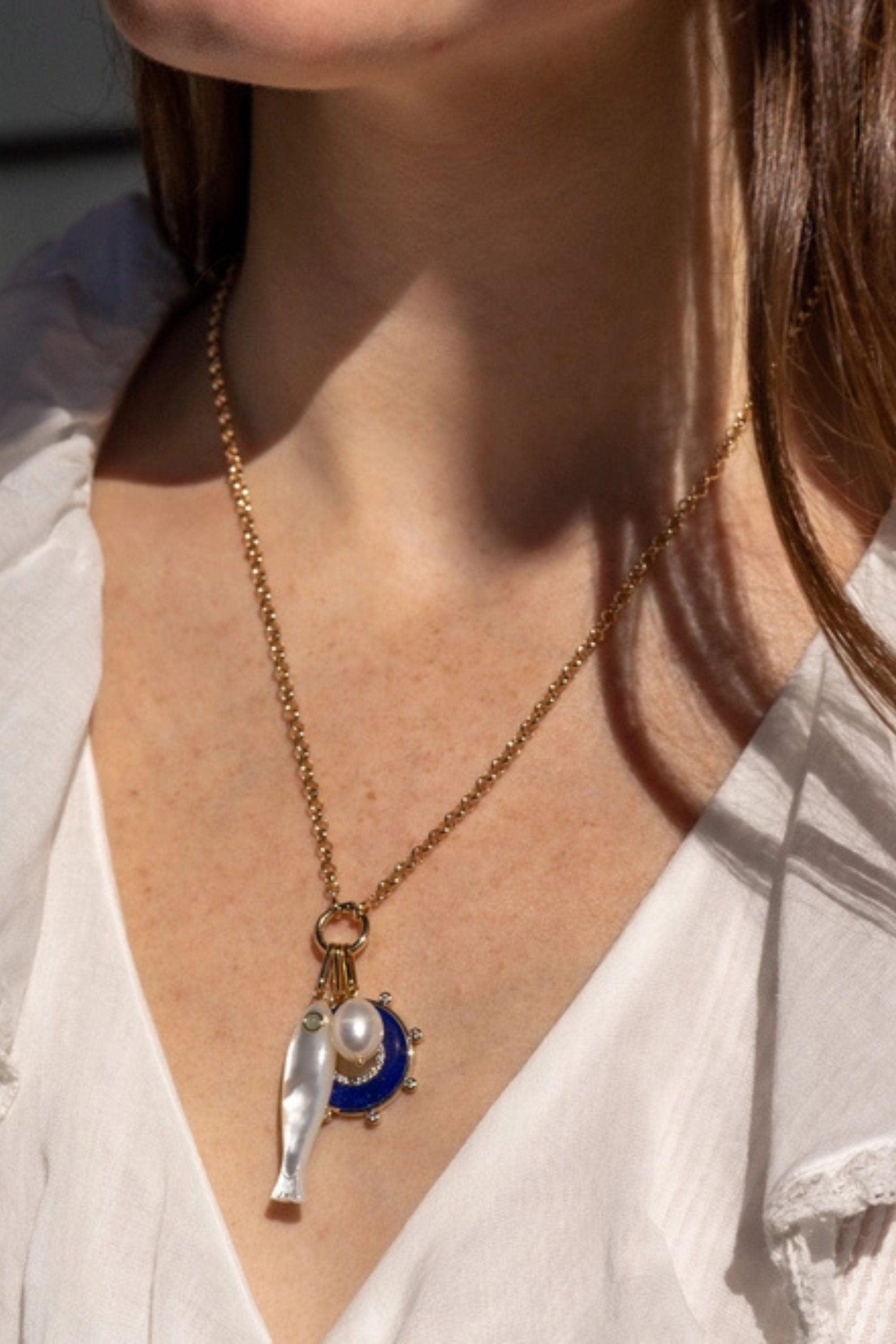 Fortuna Mother of Pearl Charm