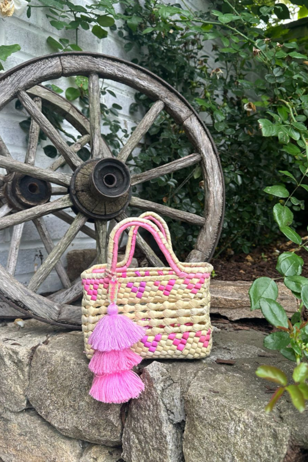 Palm Net Heart Yatzil Citron Tote – Mini