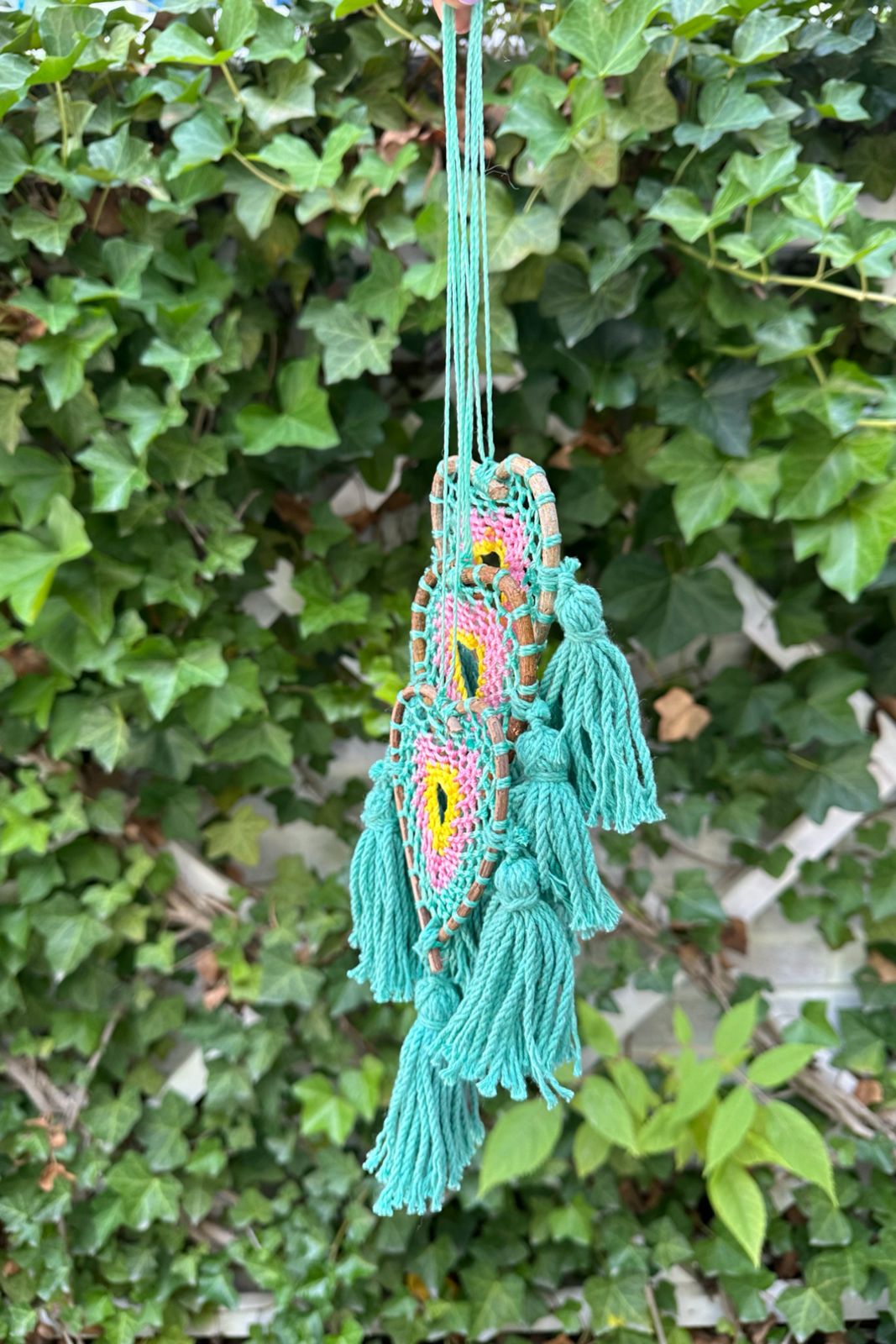 Aqua Heart Dream Catcher